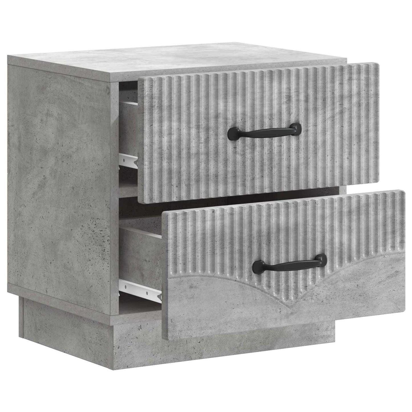 Bedside Cabinet with Drawer Concrete Grey 43 x 34.5 x 44.5 cm