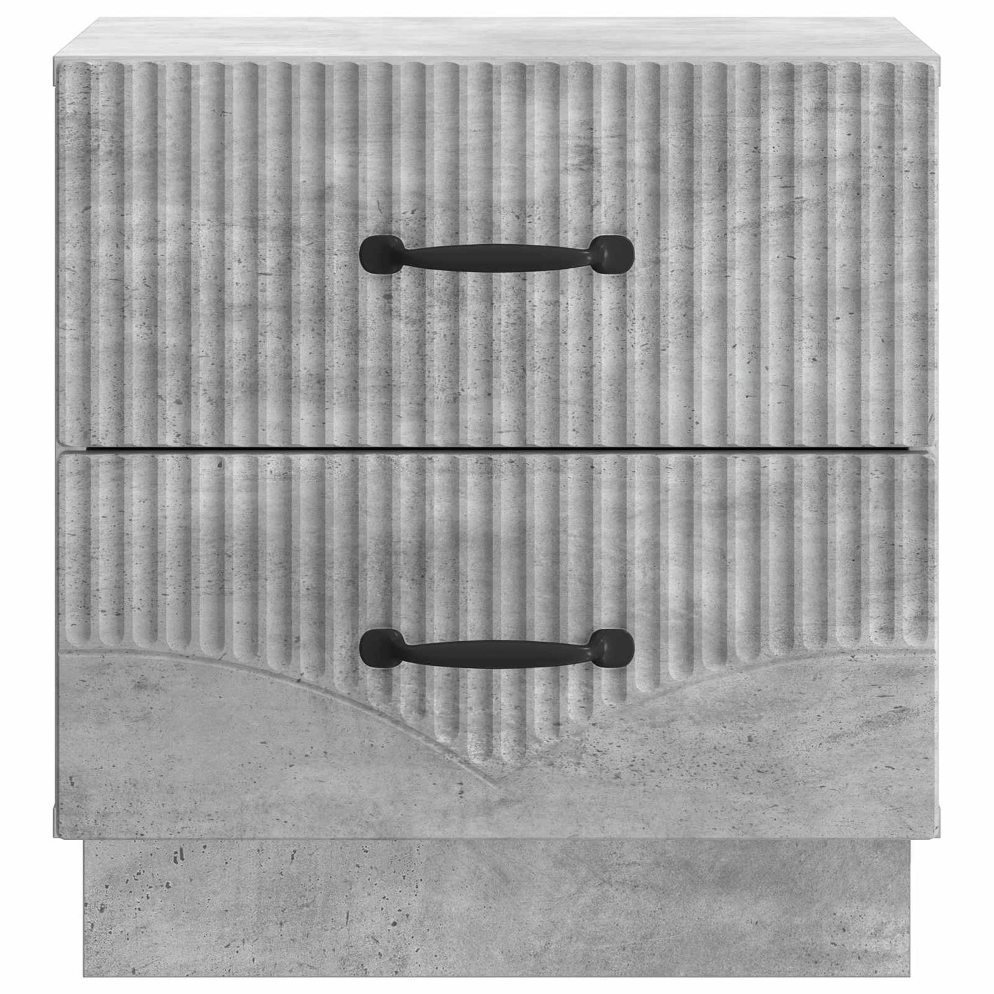 Bedside Cabinet with Drawer Concrete Grey 43 x 34.5 x 44.5 cm