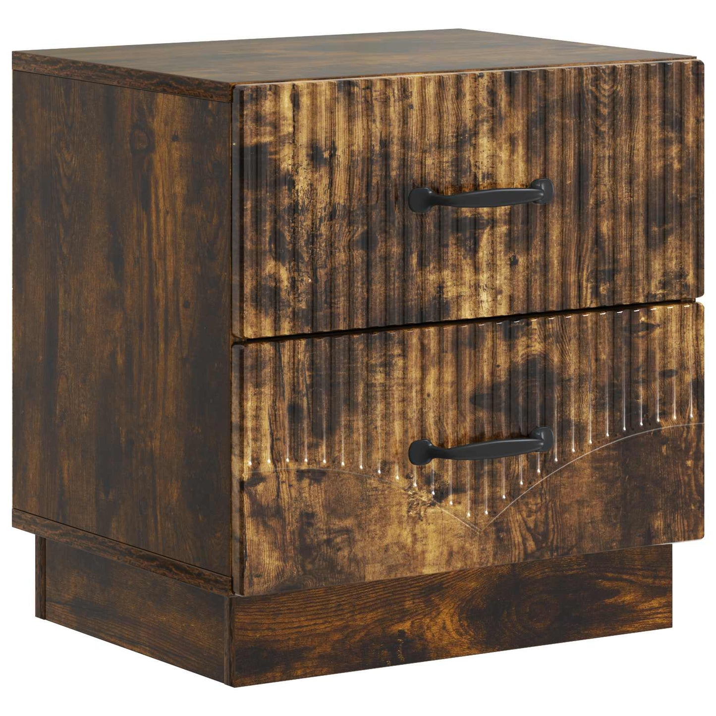 Bedside Cabinet Smoked Oak 43 x 34.5 x 44.5 cm Engineered Wood