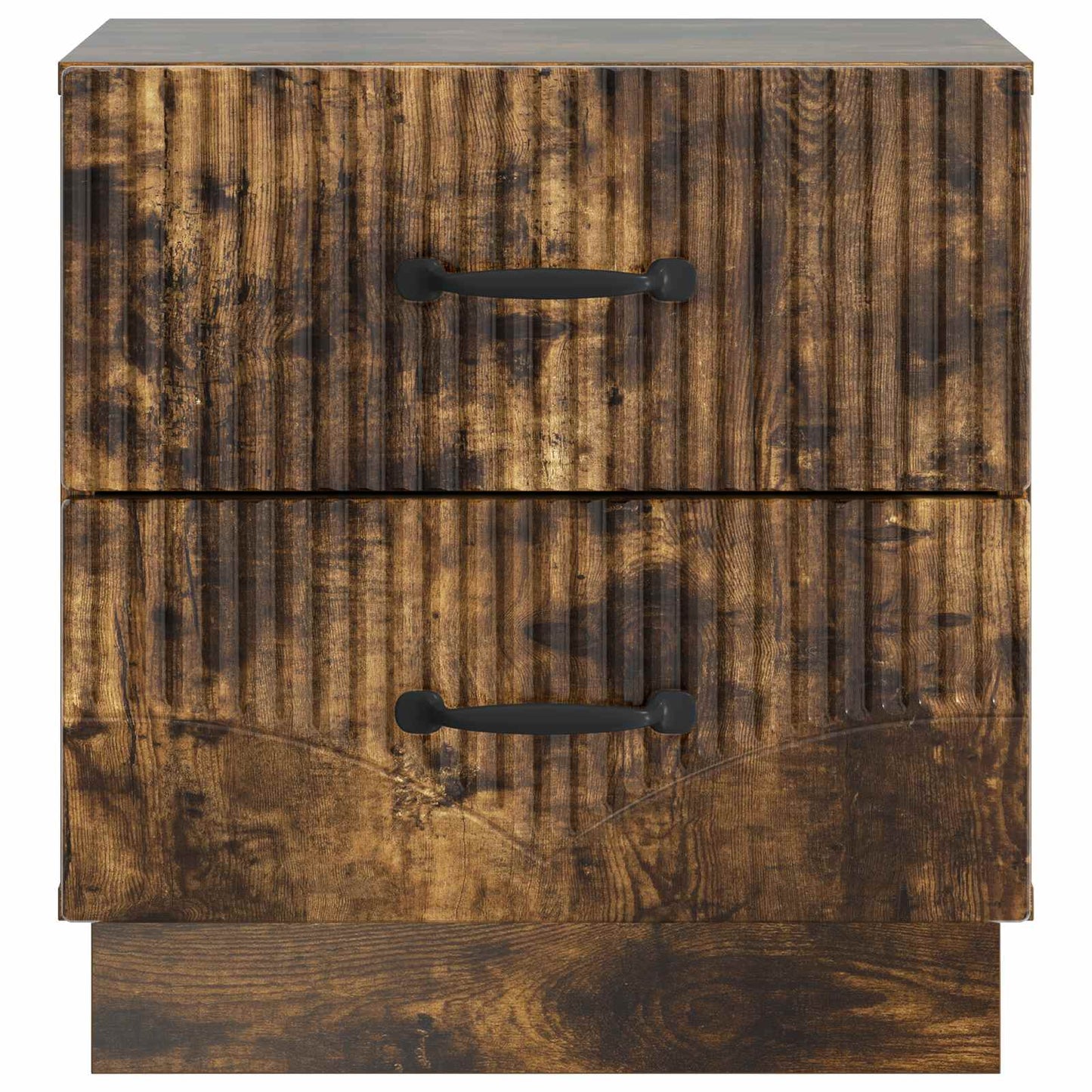 Bedside Cabinet 2 pcs Smoked Oak 43 x 34.5 x 44.5 cm