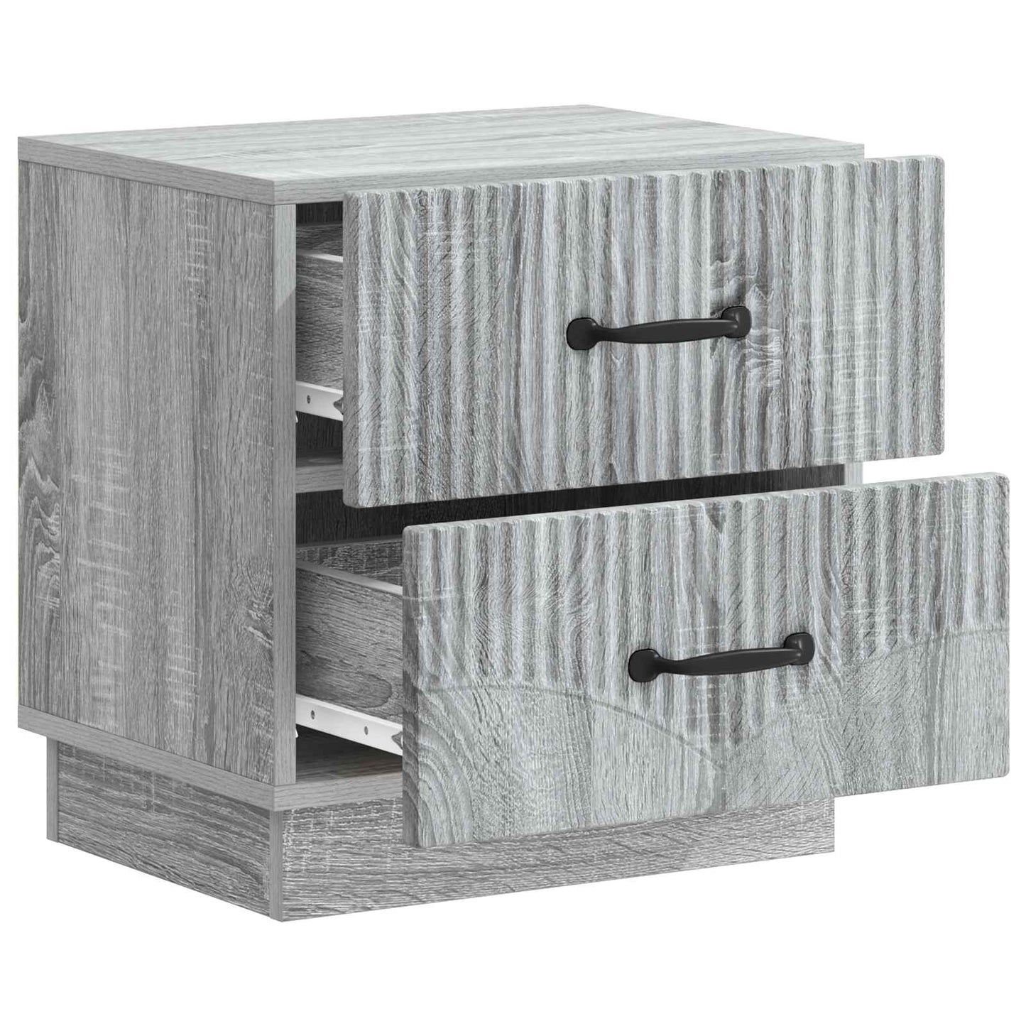 Bedside Cabinet 2 pcs Grey Sonoma 43 x 34.5 x 44.5 cm