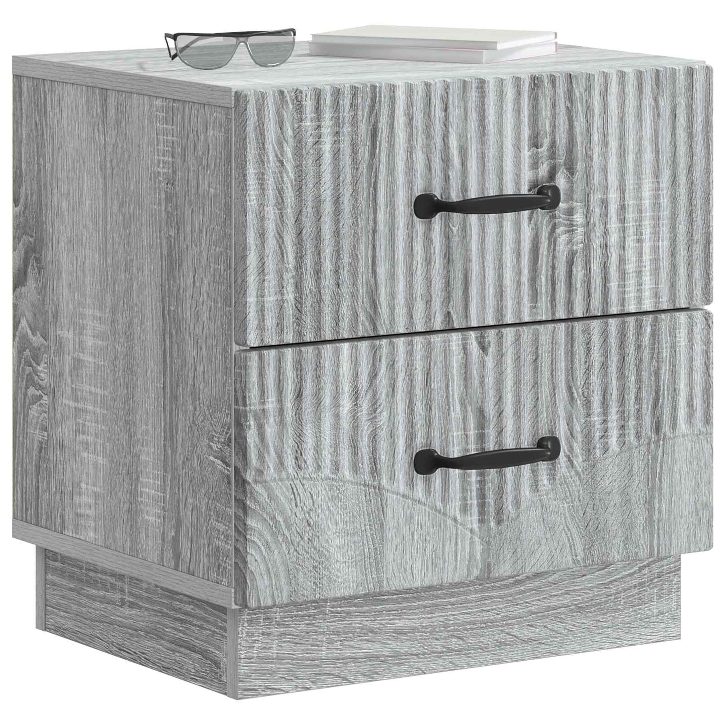 Bedside Cabinet 2 pcs Grey Sonoma 43 x 34.5 x 44.5 cm