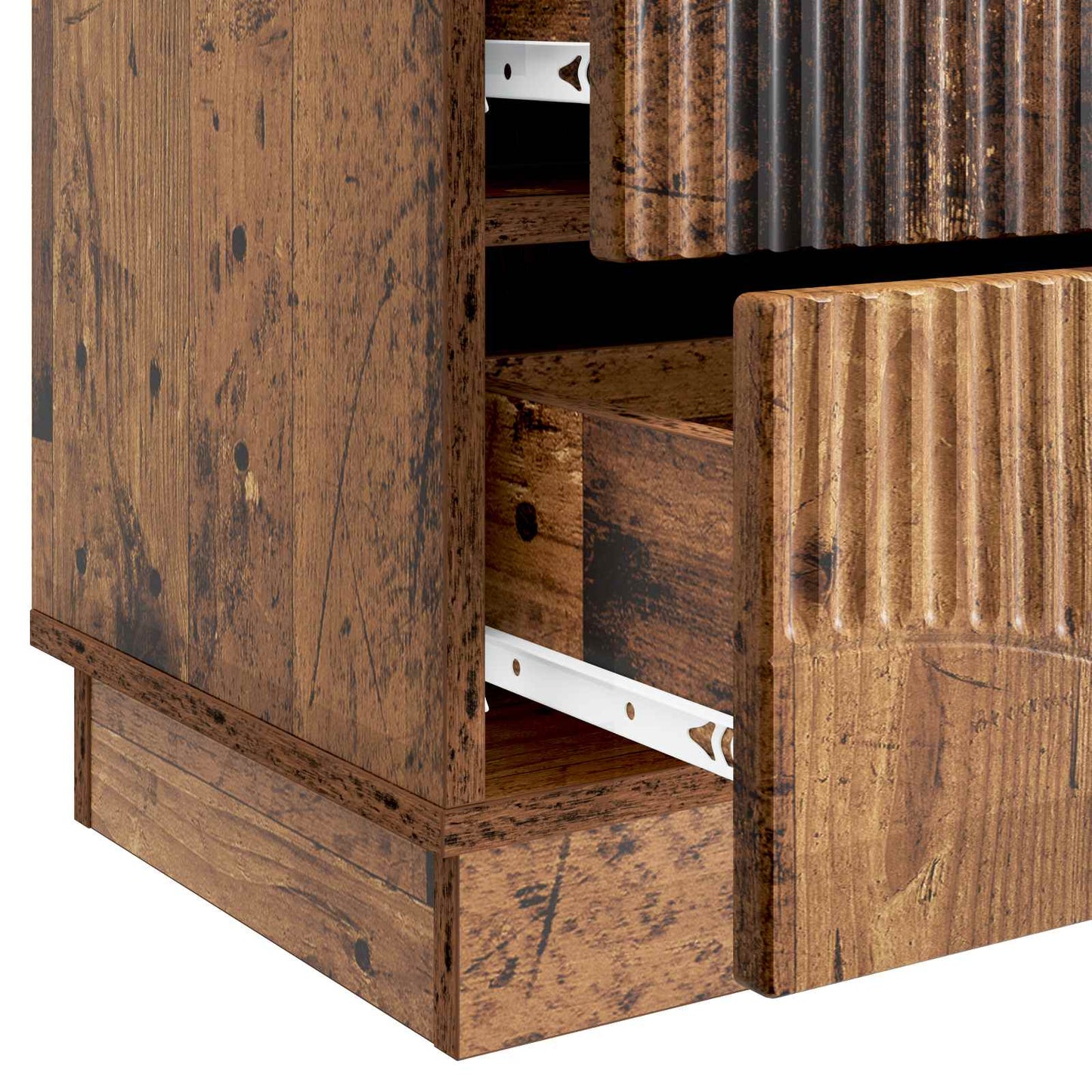 Bedside Cabinet Old Wood 43 x 34.5 x 44.5 cm Engineered Wood