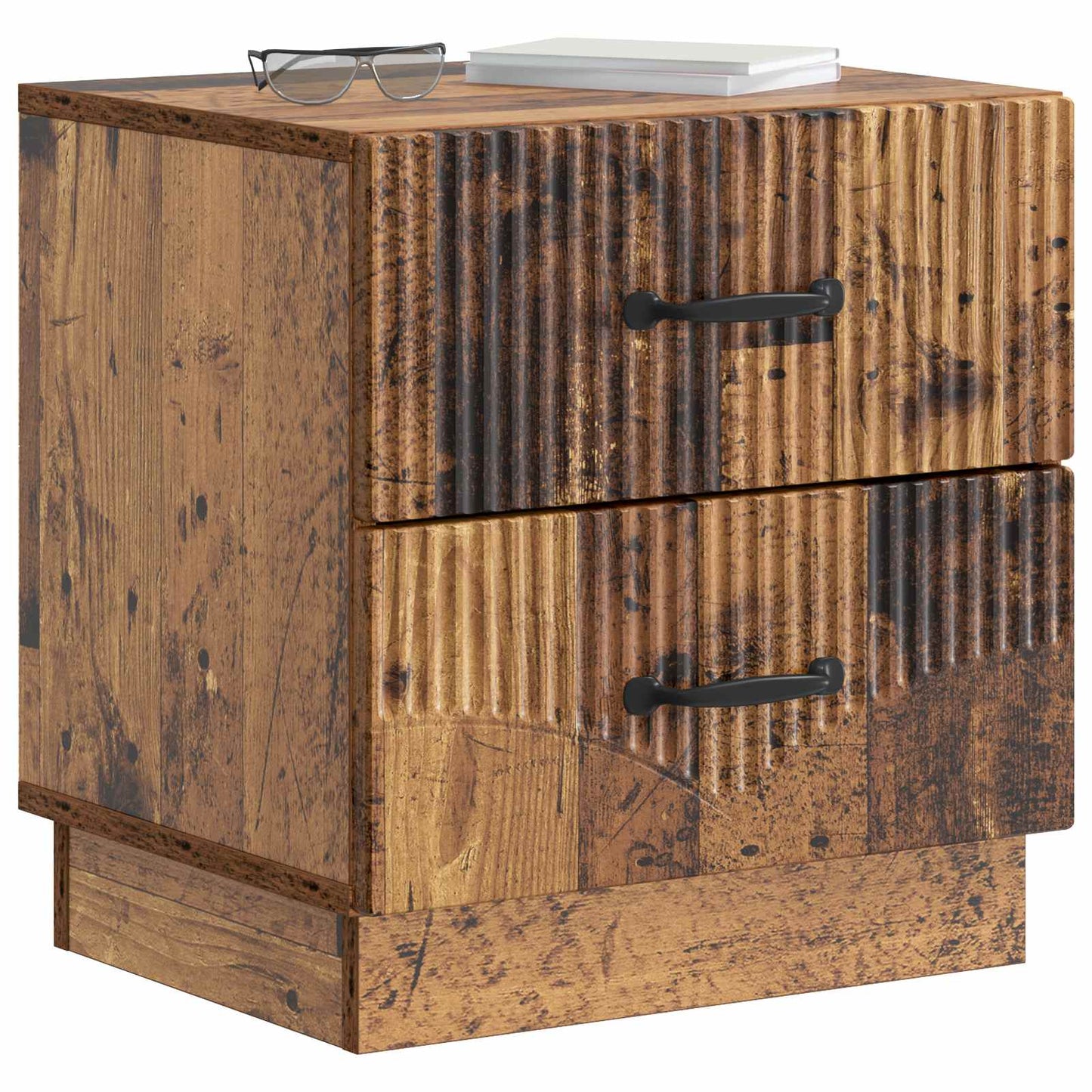 Bedside Cabinet Old Wood 43 x 34.5 x 44.5 cm Engineered Wood