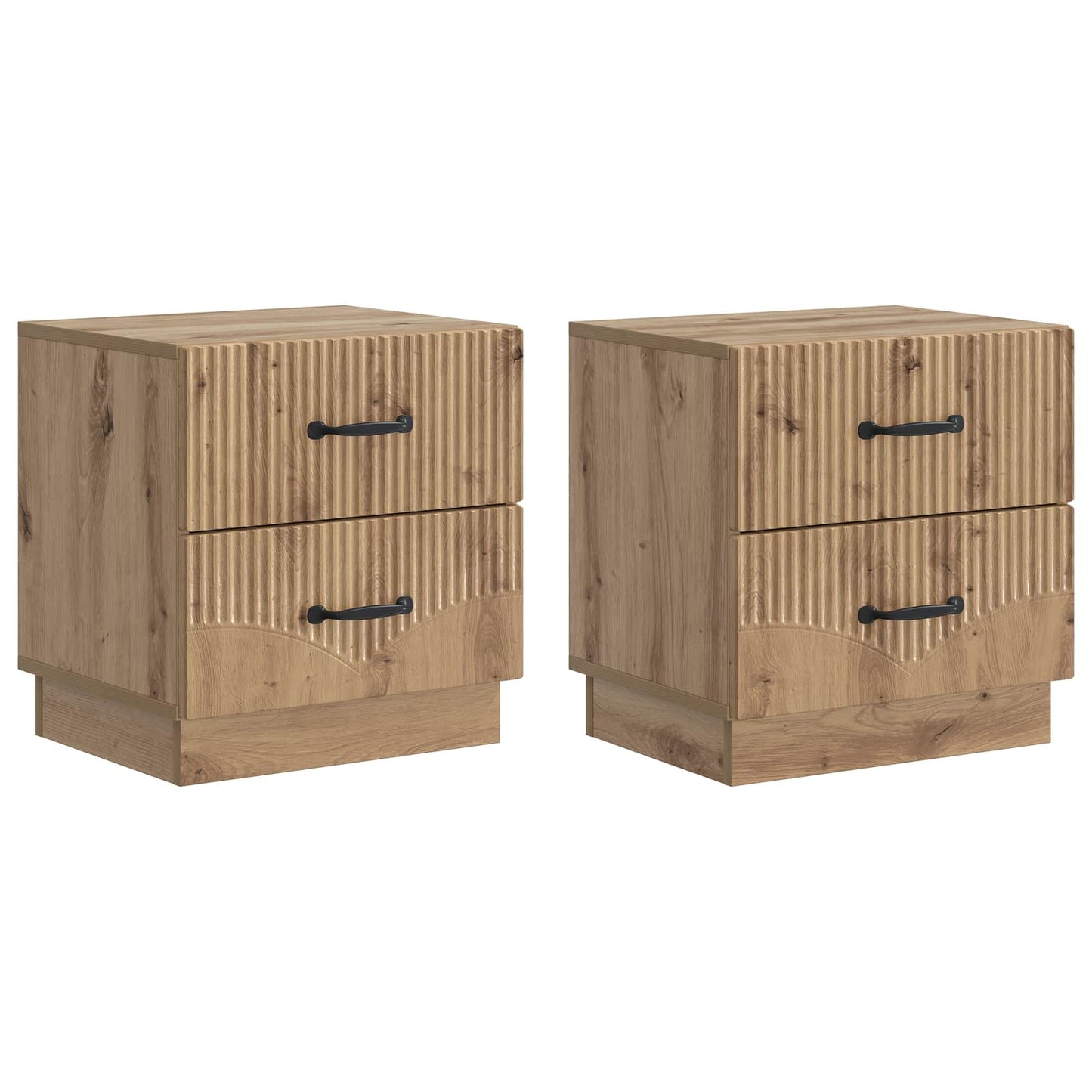 Bedside Cabinet 2 pcs Artisan Oak 43 x 34.5 x 44.5 cm