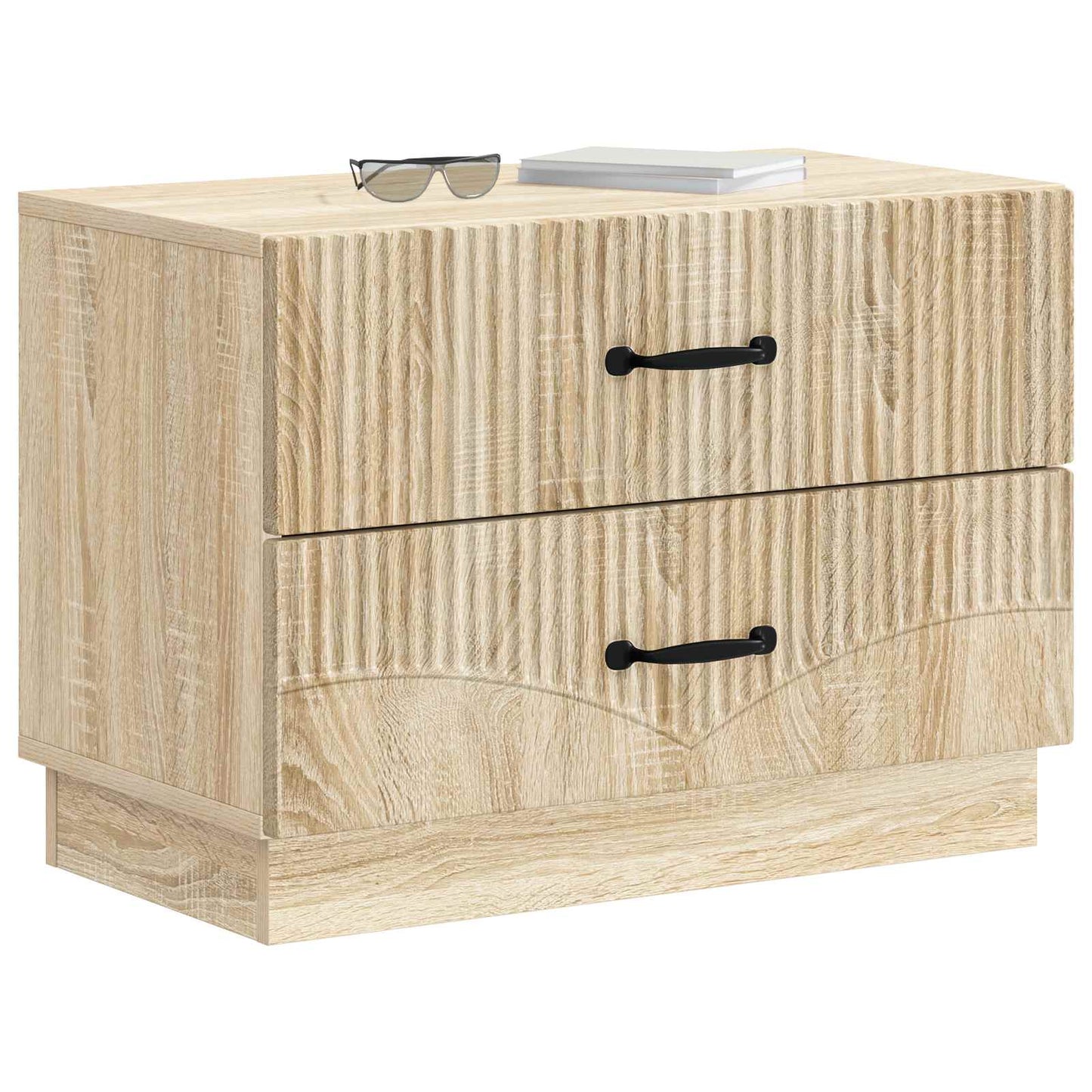 Bedside Cabinet Sonoma Oak 62 x 34.5 x 44.5 cm Engineered Wood