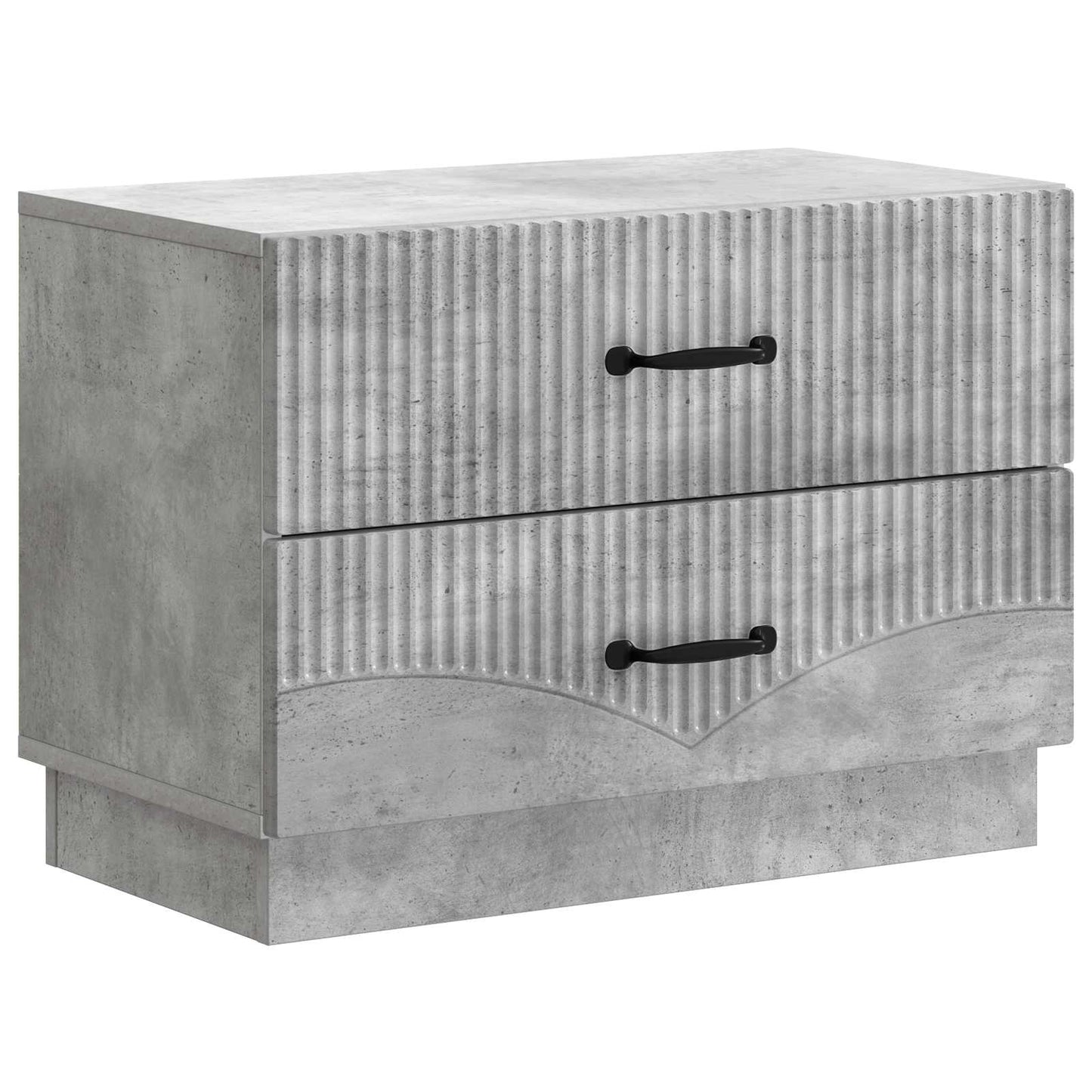 Bedside Cabinet with Drawer Concrete Grey 62 x 34.5 x 44.5 cm