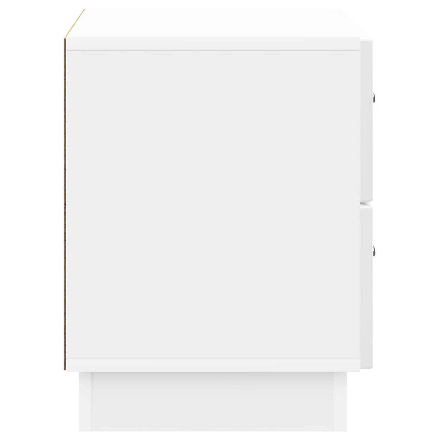 Bedside Cabinet High Gloss White 62 x 34.5 x 44.5 cm