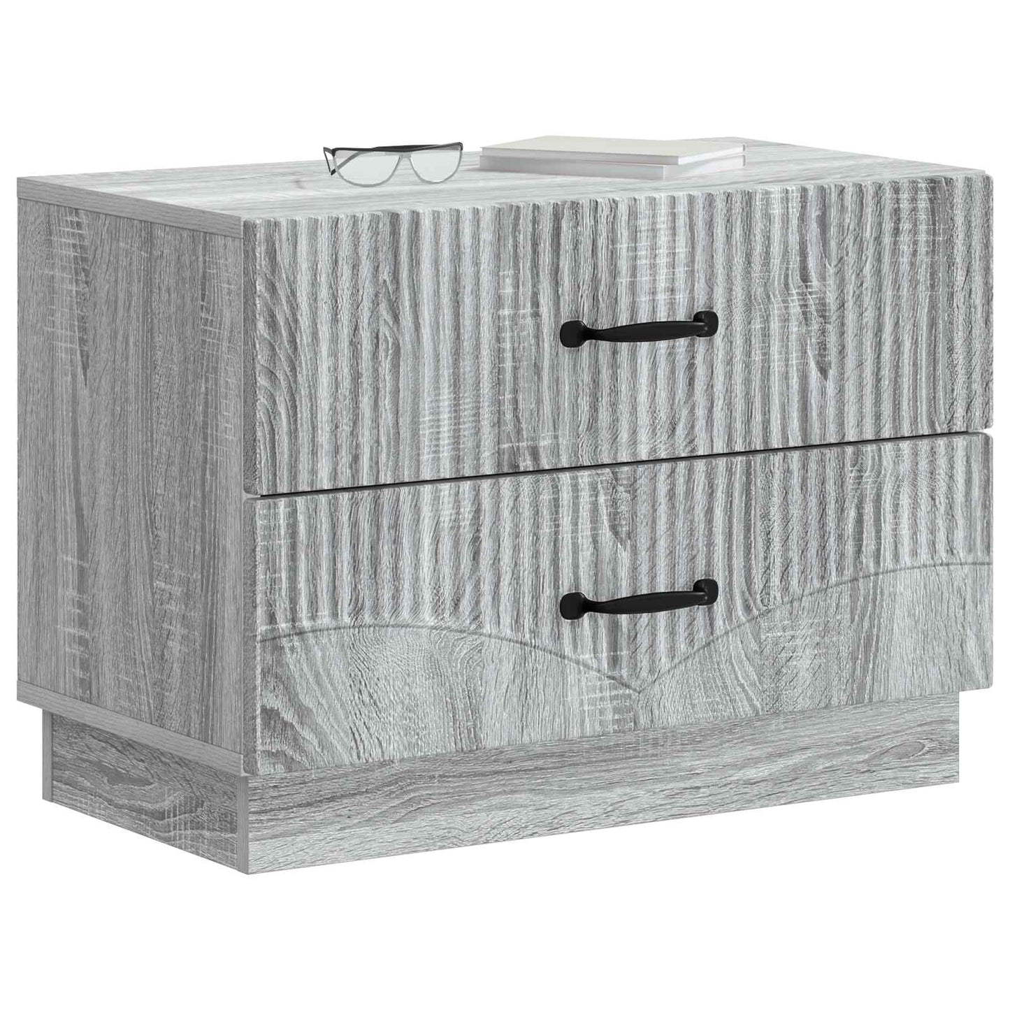 Bedside Cabinet Grey Sonoma 62 x 34.5 x 44.5 cm Engineered Wood