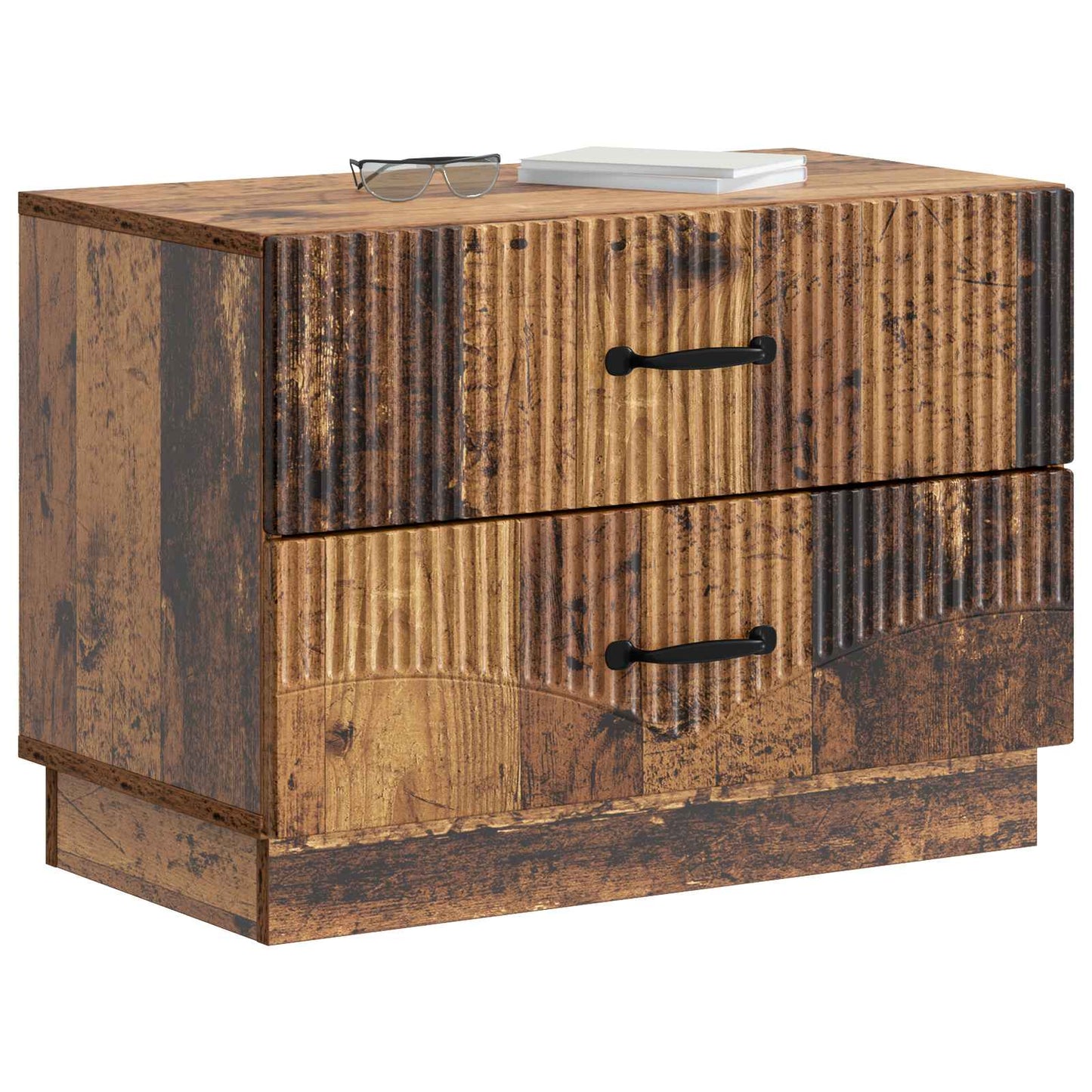 Bedside Cabinet Old Wood 62 x 34.5 x 44.5 cm Engineered Wood