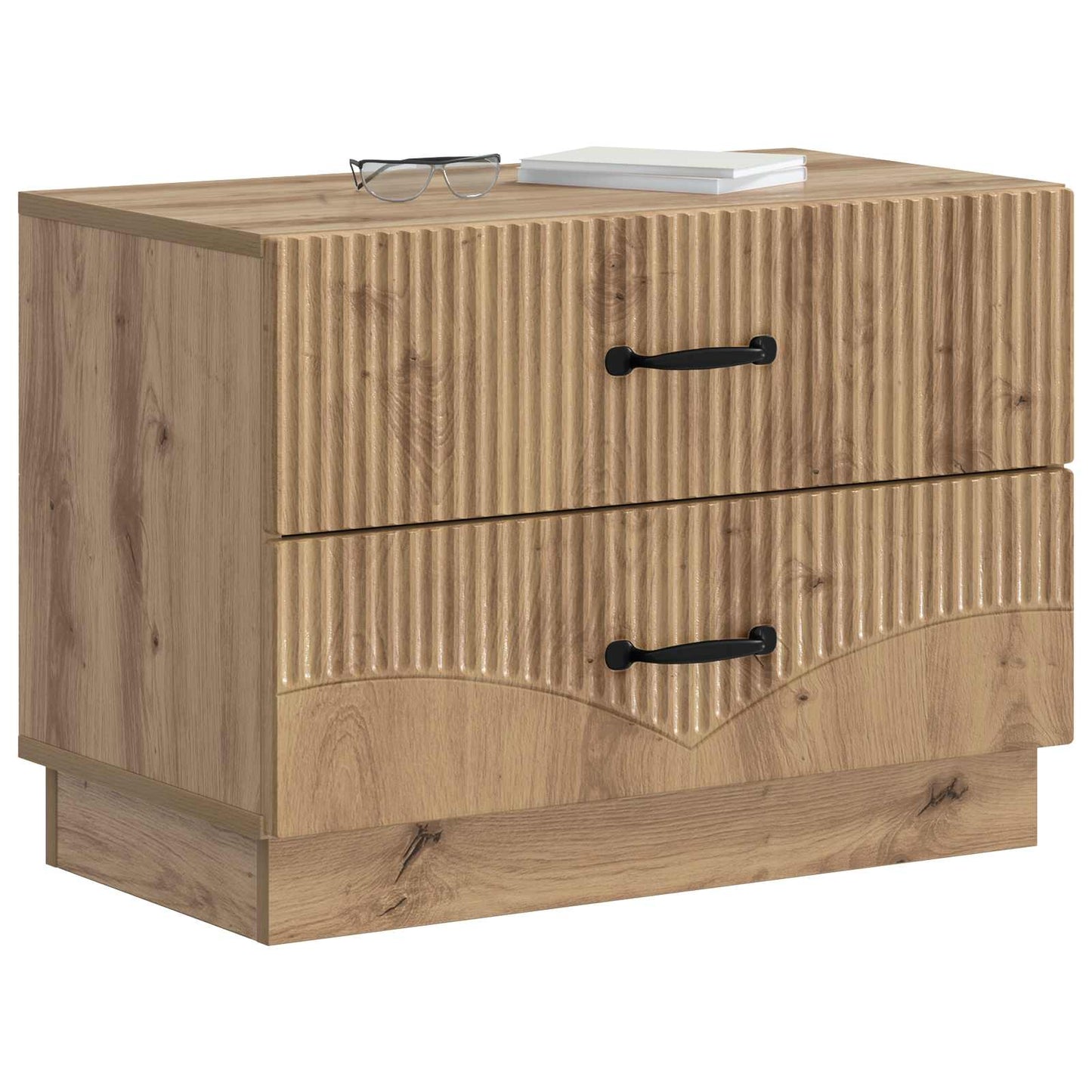 Bedside Cabinet Artisan Oak 62 x 34.5 x 44.5 cm Engineered Wood