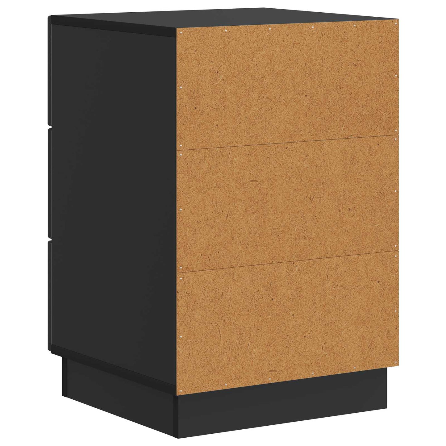Bedside Cabinet Black 43 x 41 x 63.5 cm Engineered Wood