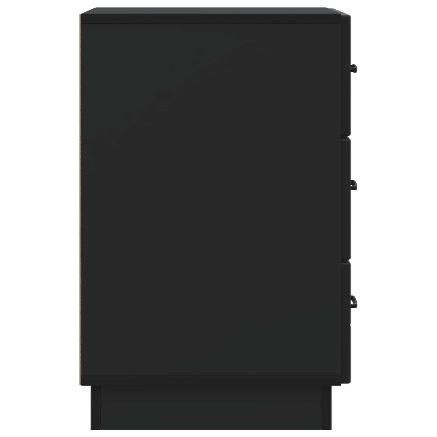 Bedside Cabinet Black 43 x 41 x 63.5 cm Engineered Wood