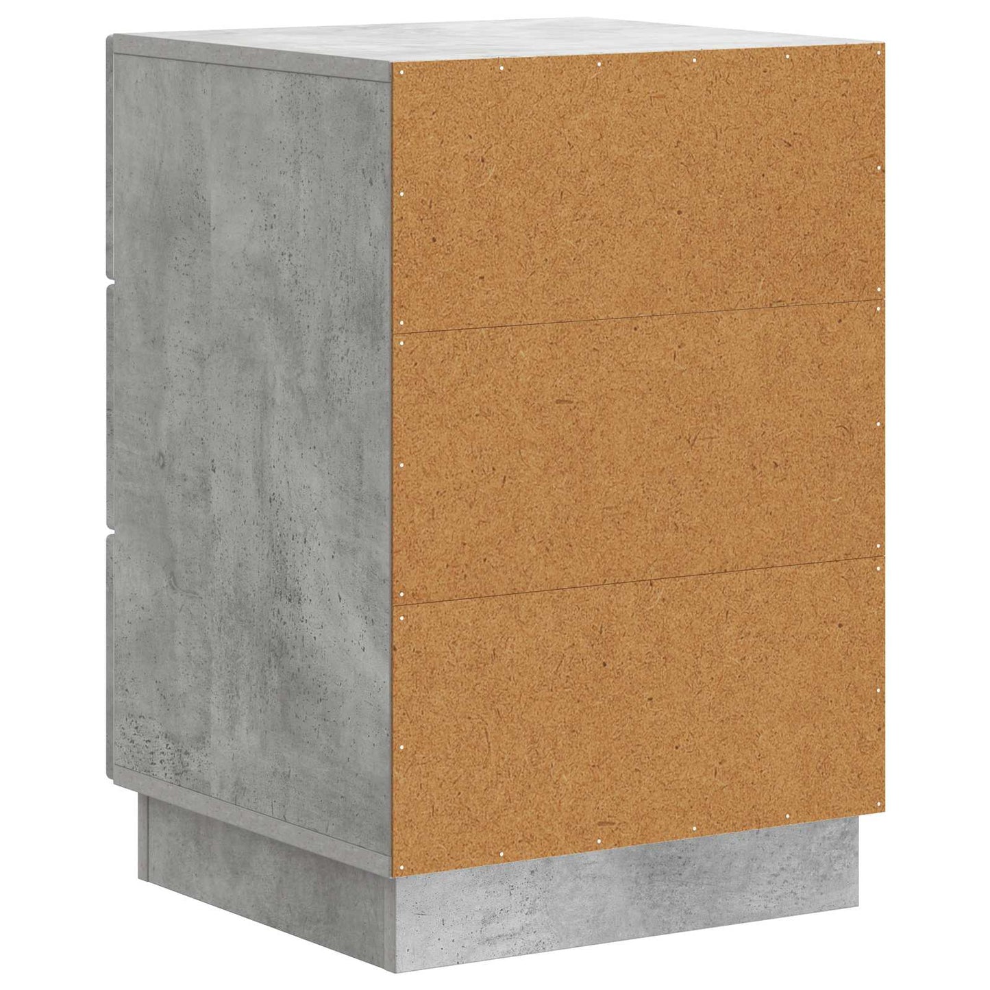 Bedside Cabinet Concrete Grey 43 x 41 x 63.5 cm Engineered Wood