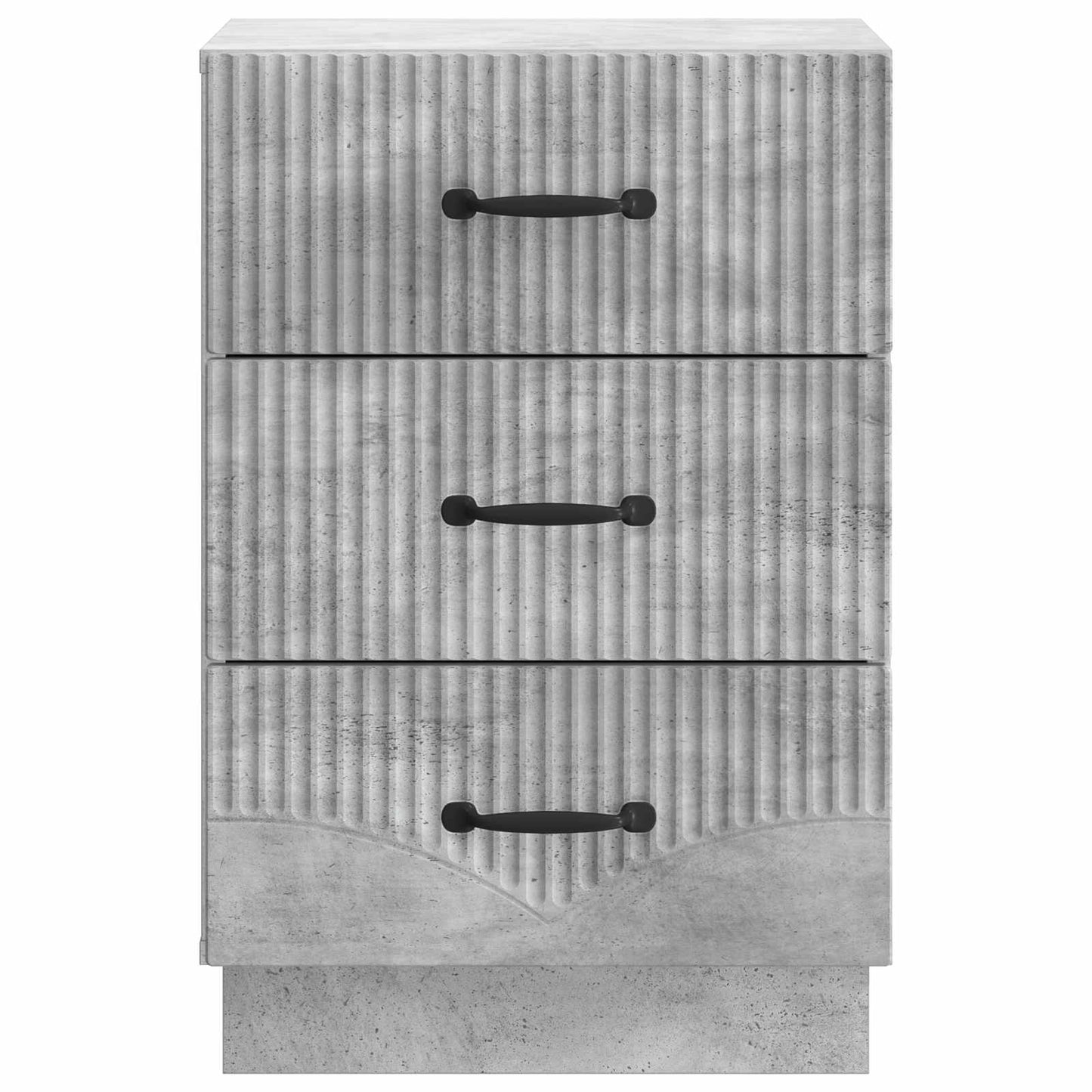 Bedside Cabinet Concrete Grey 43 x 41 x 63.5 cm Engineered Wood