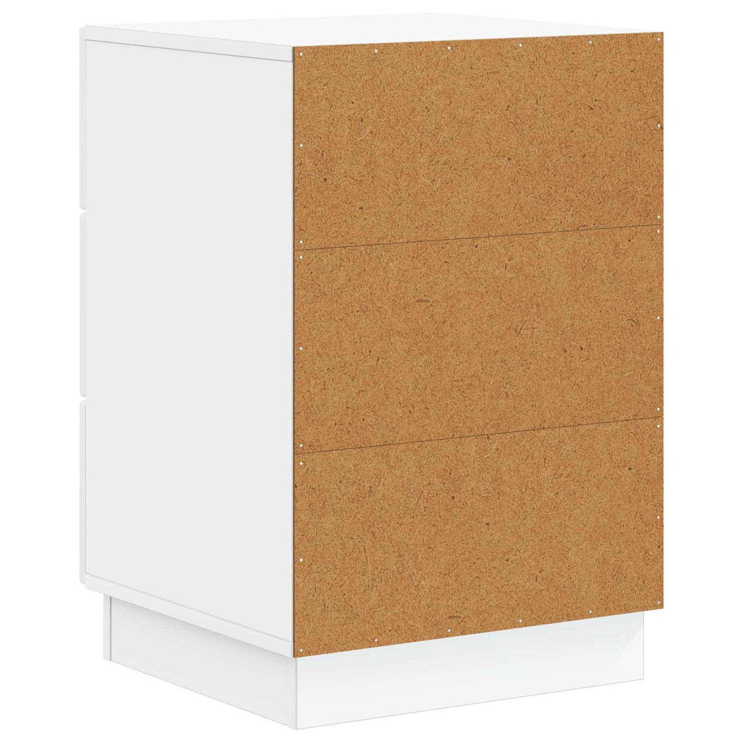 Bedside Cabinet with Drawer High Gloss White 43 x 41 x 63.5 cm