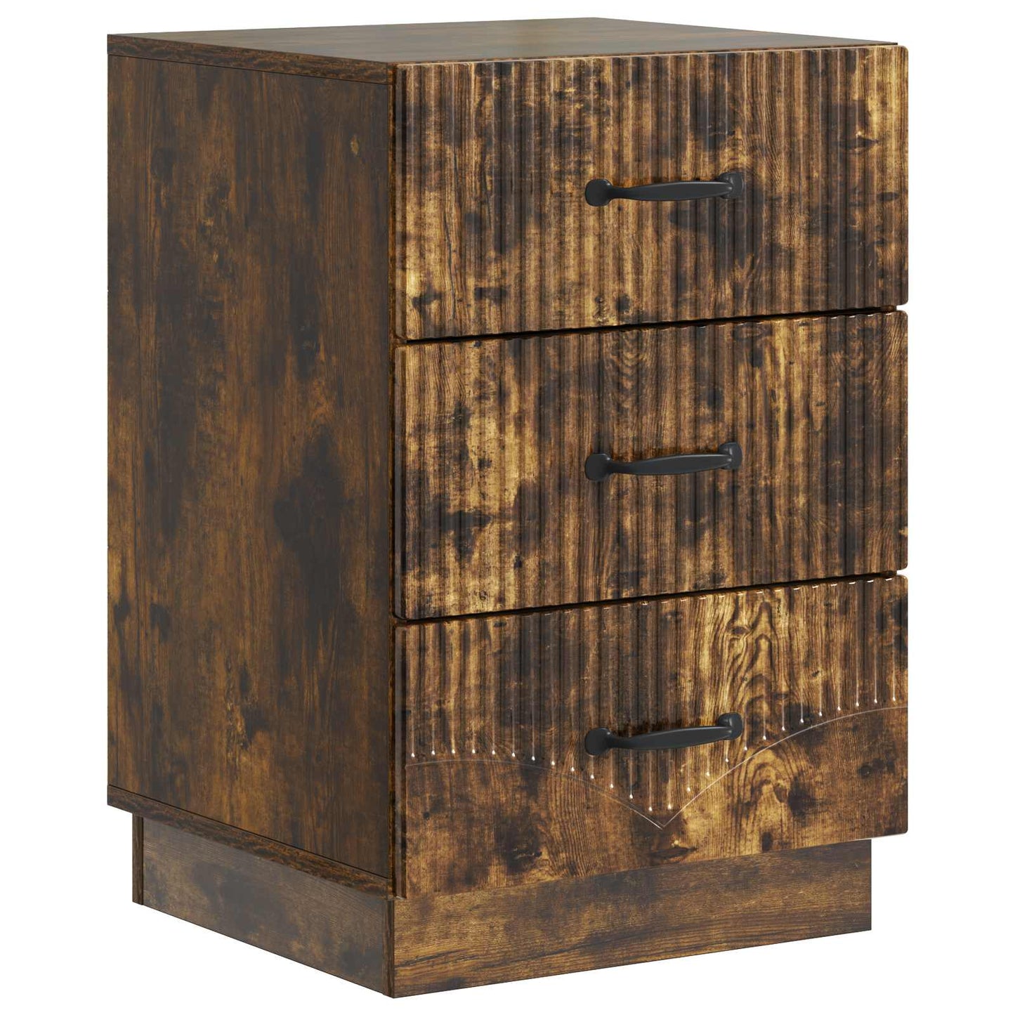 Bedside Cabinet Smoked Oak 43 x 41 x 63.5 cm Engineered Wood