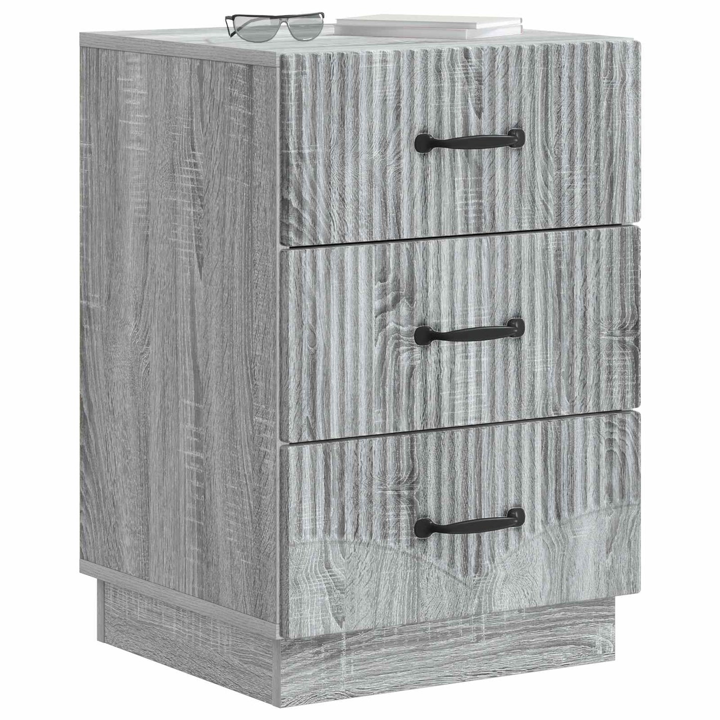 Bedside Cabinet Grey Sonoma 43 x 41 x 63.5 cm Engineered Wood