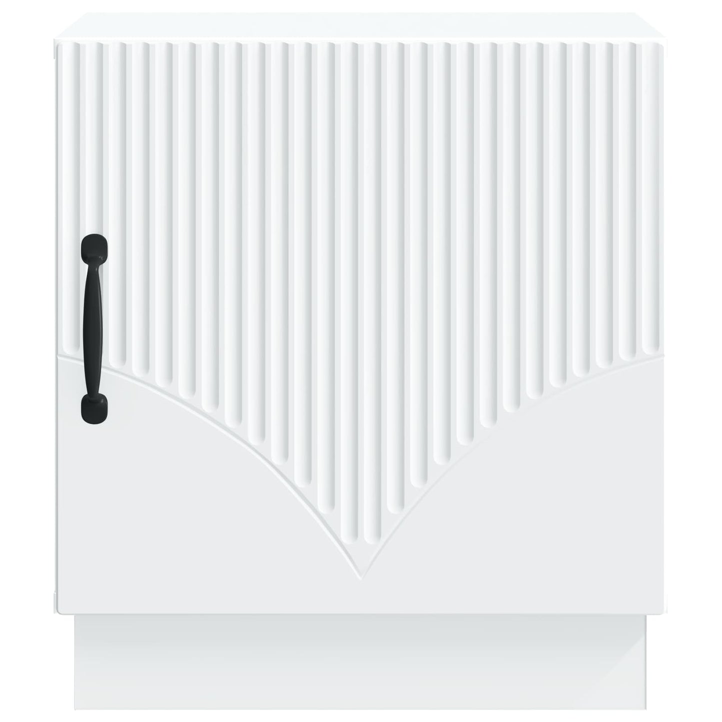 Bedside Table White 43 x 34.5 x 47 cm Engineered Wood