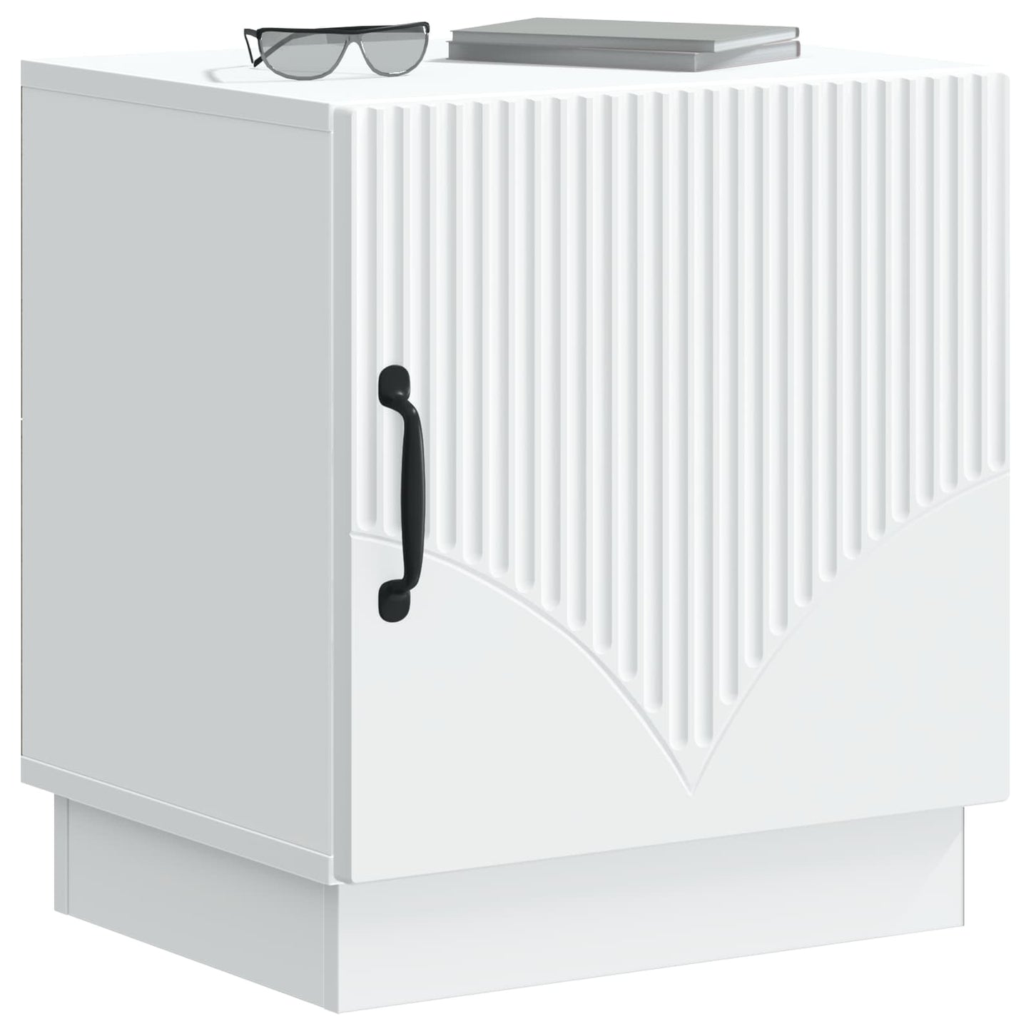 Bedside Table 2 pcs White 43 x 34.5 x 47 cm Engineered Wood
