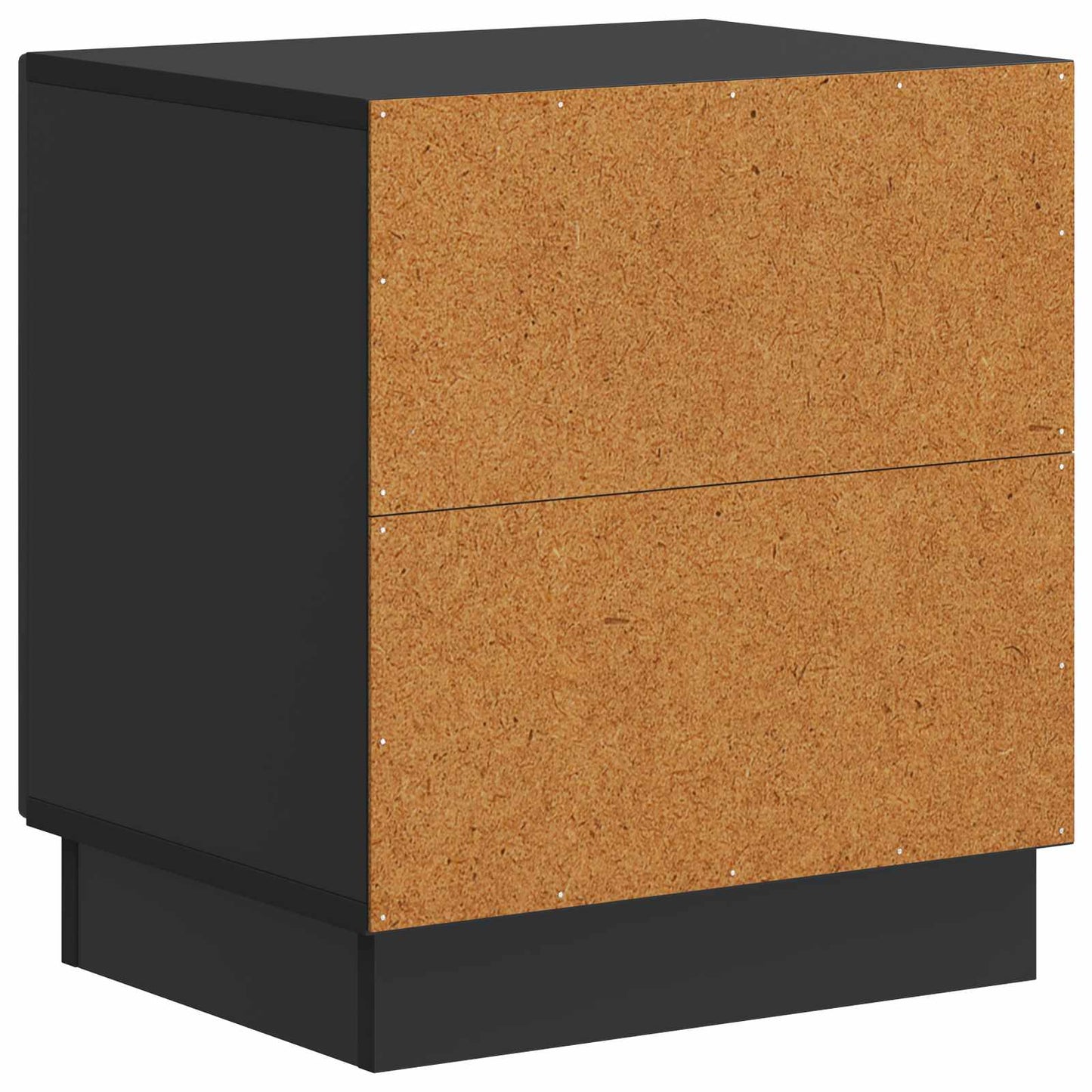 Bedside Table Black 43 x 34.5 x 47 cm Engineered Wood
