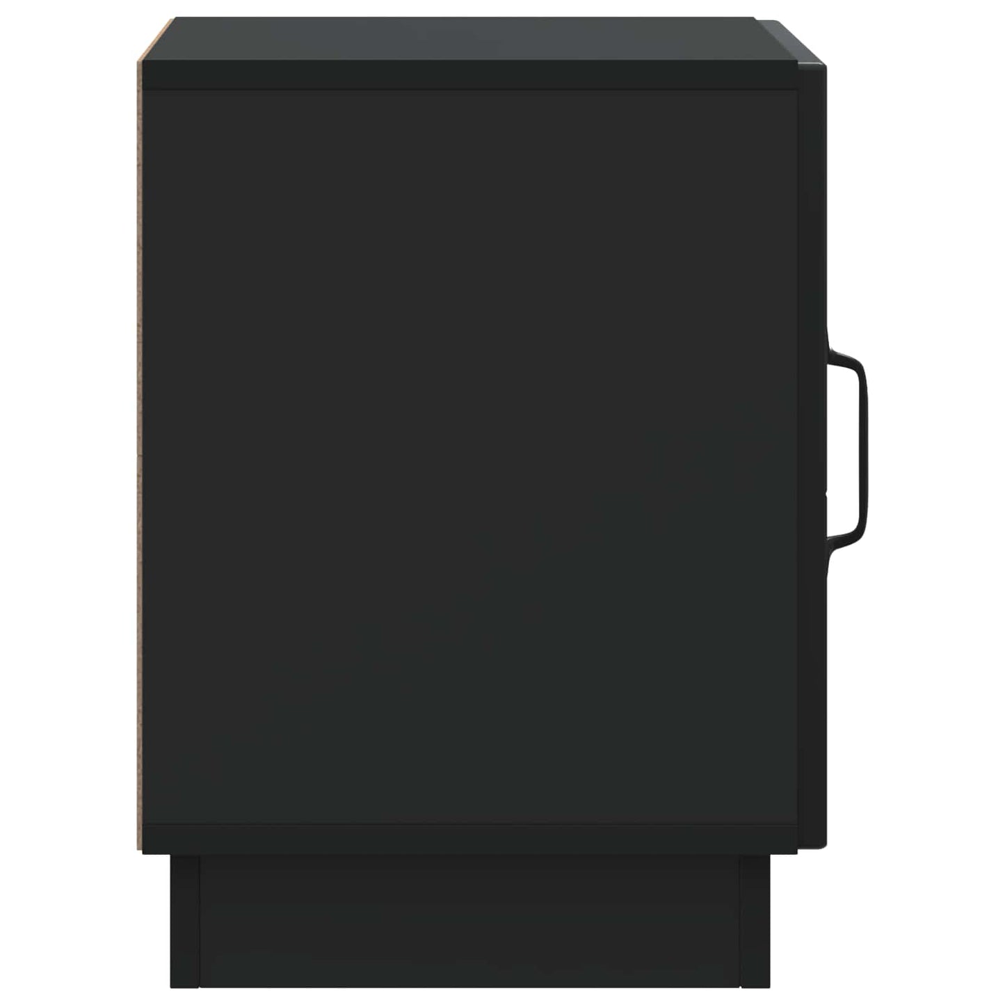 Bedside Table Black 43 x 34.5 x 47 cm Engineered Wood