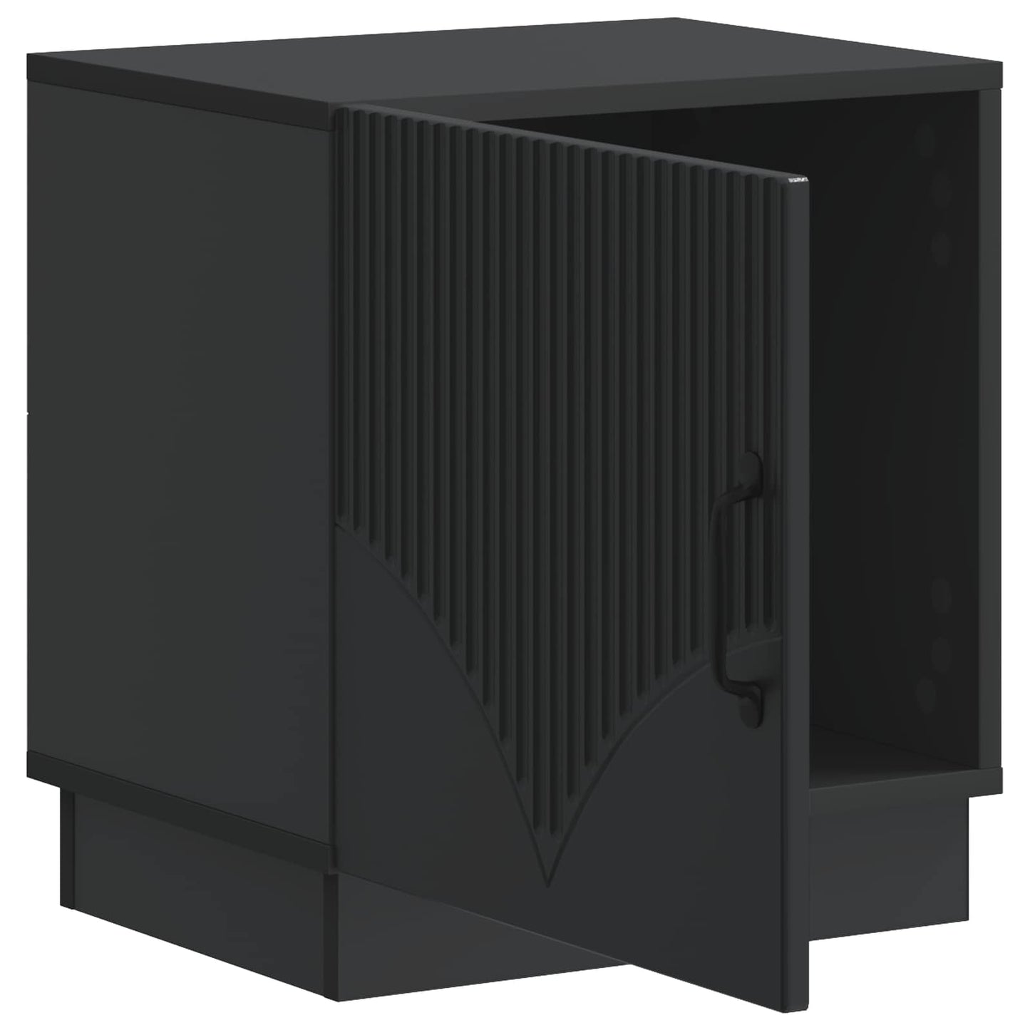 Bedside Table 2 pcs Black 43 x 34.5 x 47 cm Engineered Wood