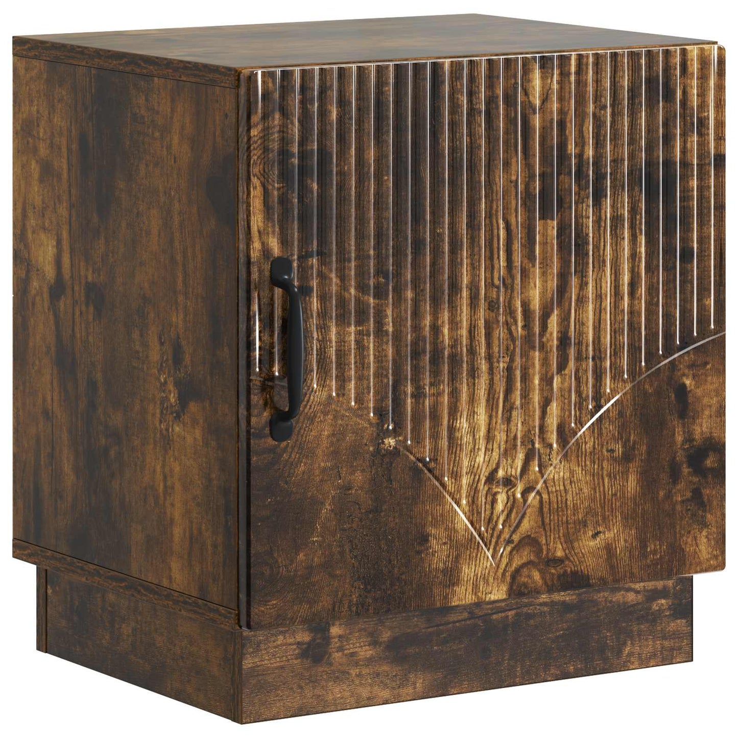 Bedside Table Smoked Oak 43 x 34.5 x 47 cm Engineered Wood