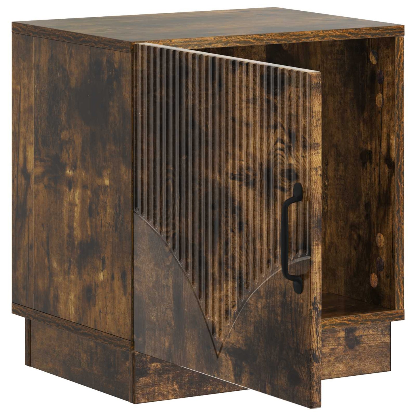 Bedside Table Smoked Oak 43 x 34.5 x 47 cm Engineered Wood