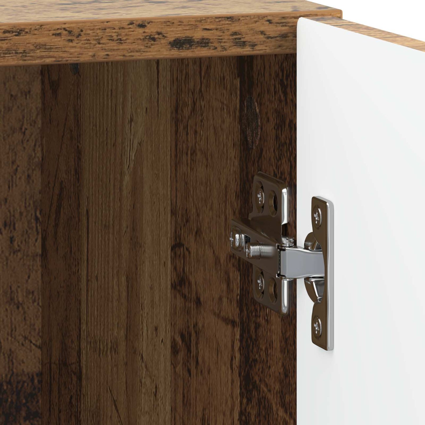 Bedside Table 2 pcs Old Wood 43 x 34.5 x 47 cm Engineered Wood