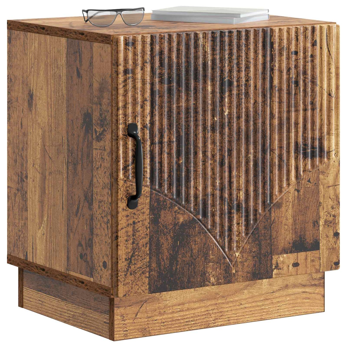 Bedside Table 2 pcs Old Wood 43 x 34.5 x 47 cm Engineered Wood