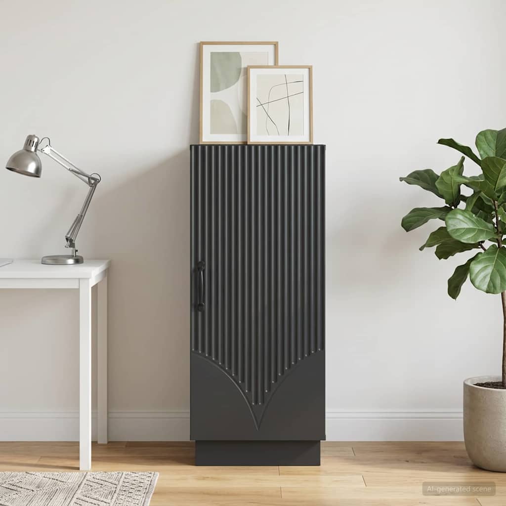 Sideboard Black 33 x 34.5 x 87 cm Engineered Wood