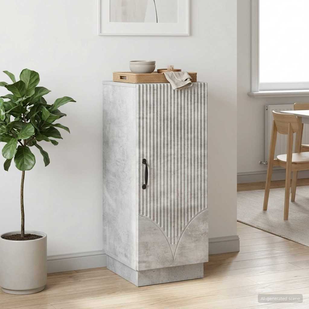 Sideboard Concrete Grey 33 x 34.5 x 87 cm Engineered Wood