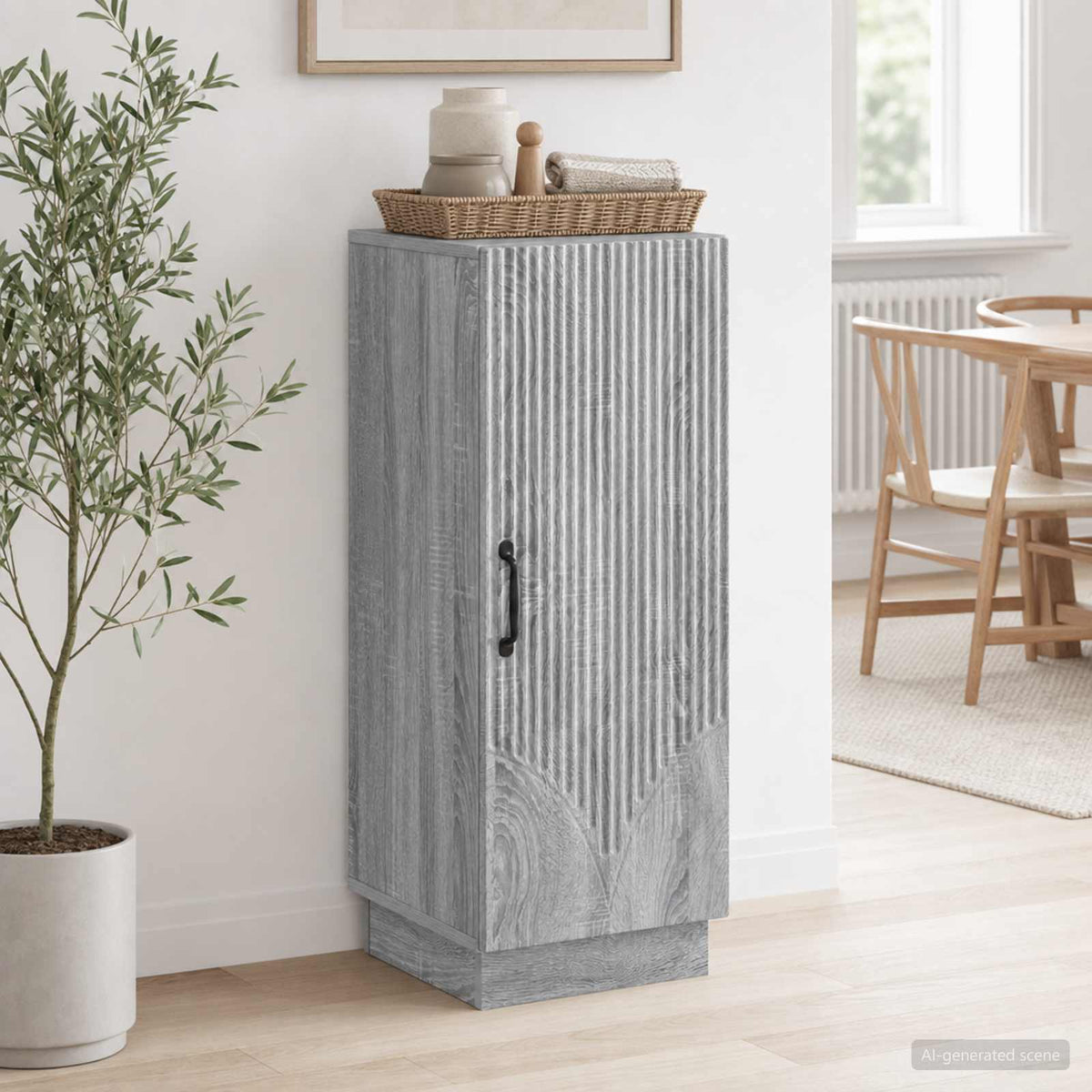 Sideboard Grey Sonoma 33 x 34.5 x 87 cm Engineered Wood