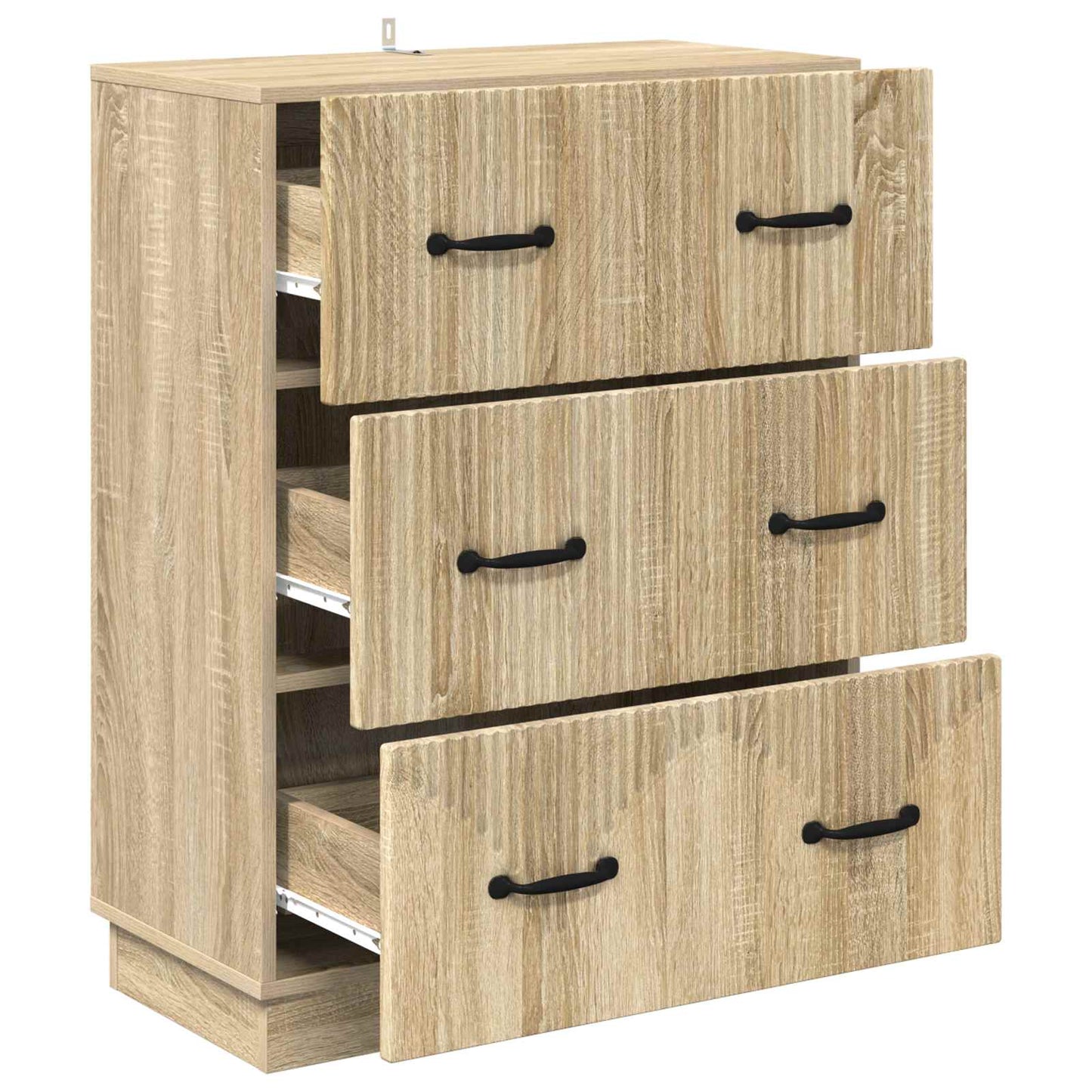Drawer Cabinet Sonoma Oak 66 x 34.5 x 87 cm Engineered Wood