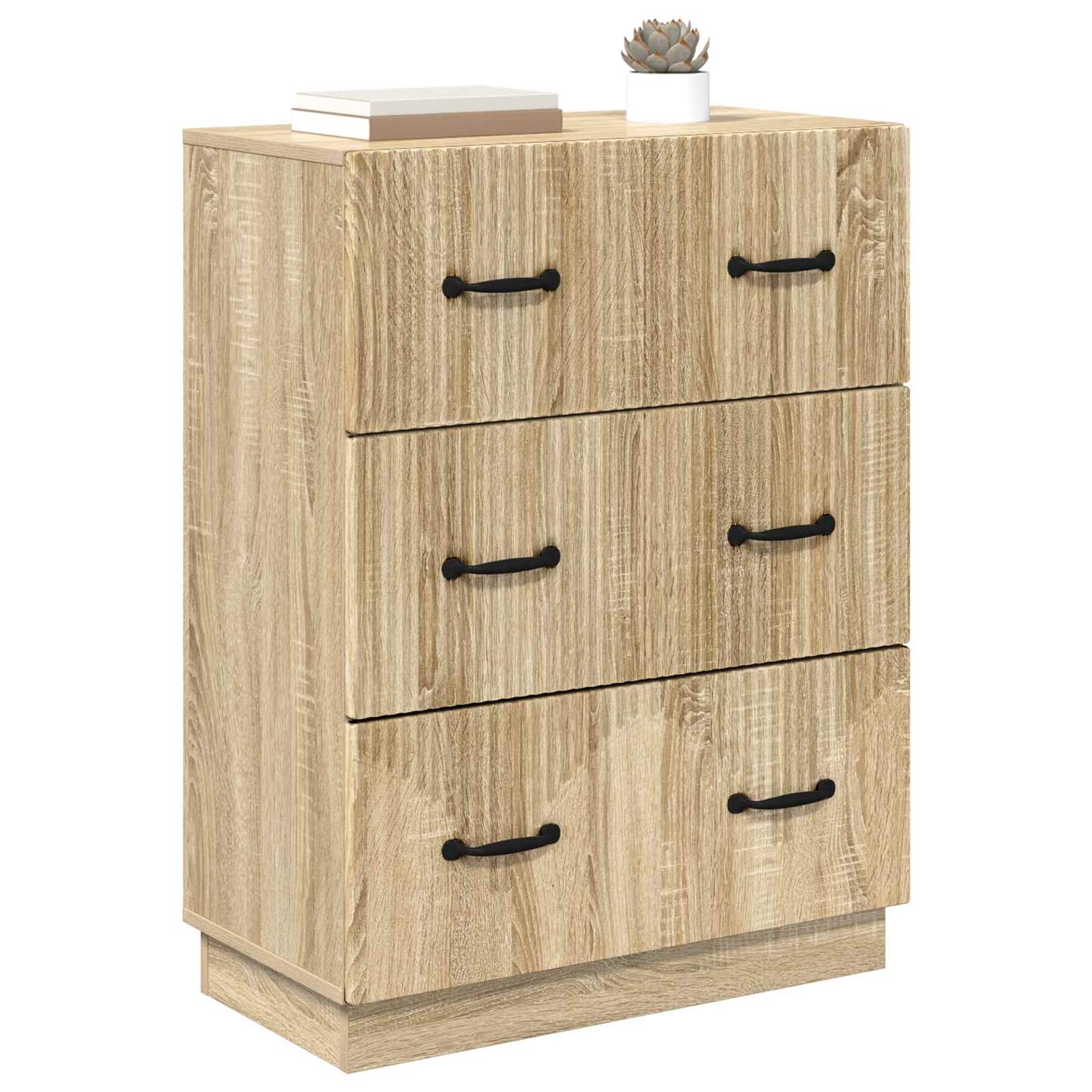 Drawer Cabinet Sonoma Oak 66 x 34.5 x 87 cm Engineered Wood