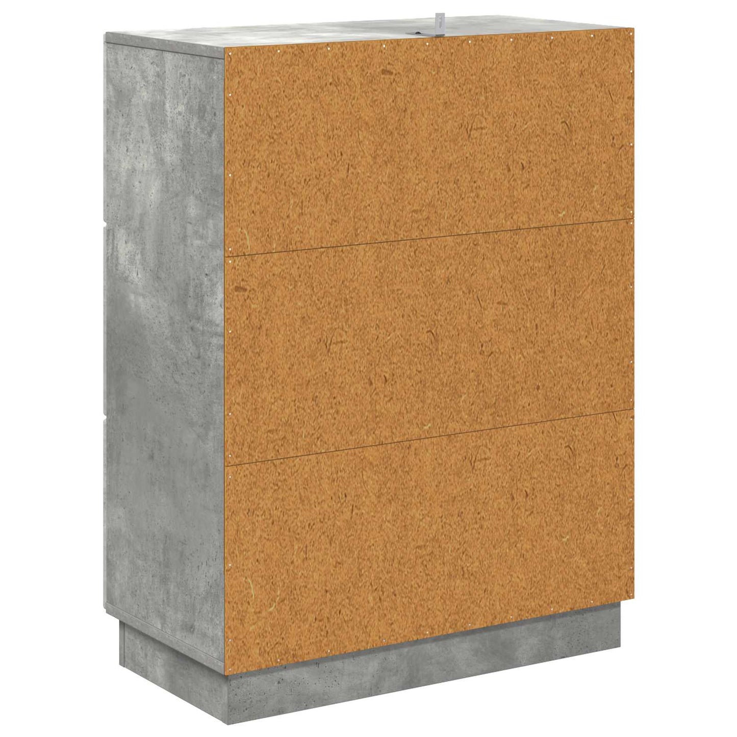 Drawer Cabinet Concrete Grey 66 x 34.5 x 87 cm Engineered Wood