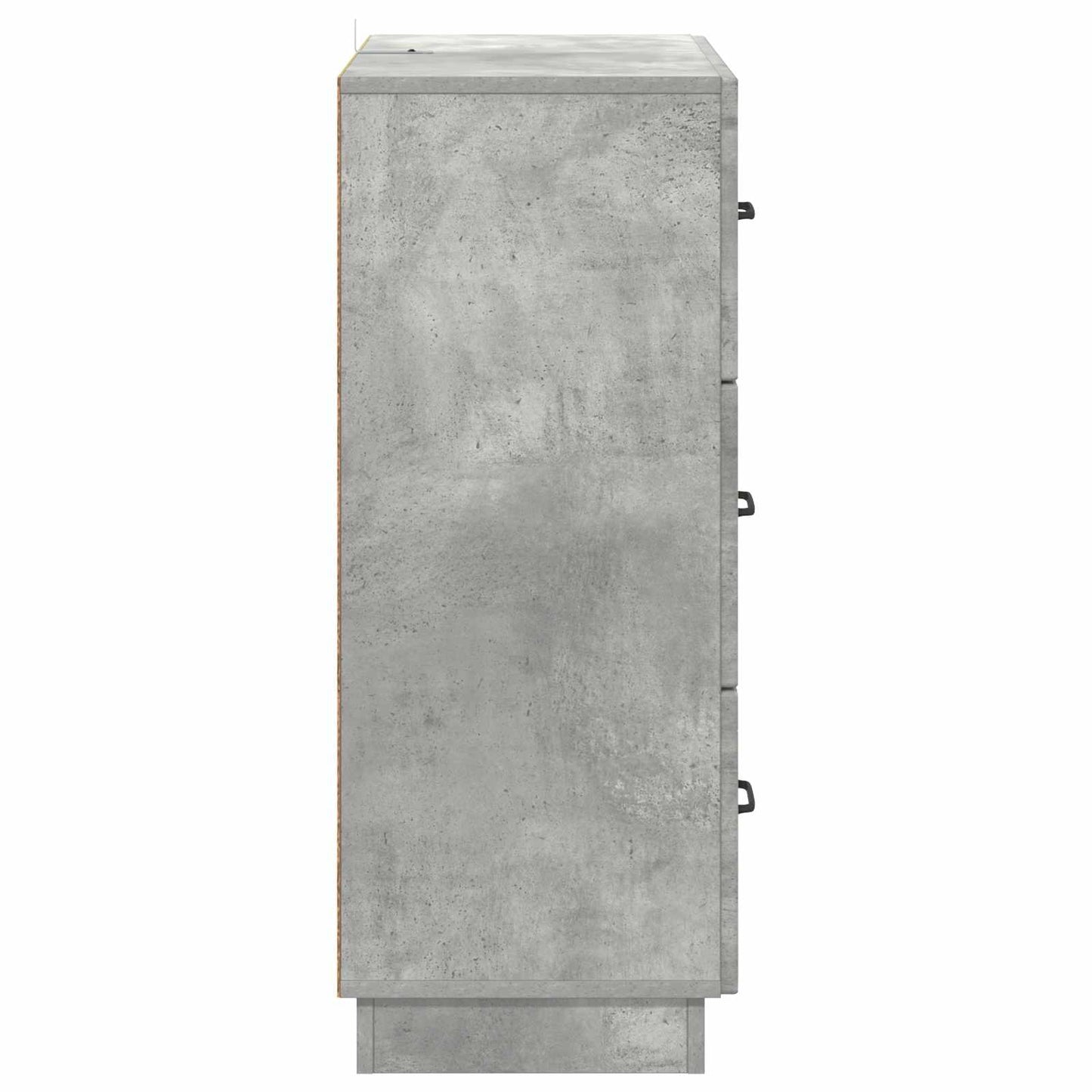 Drawer Cabinet Concrete Grey 66 x 34.5 x 87 cm Engineered Wood