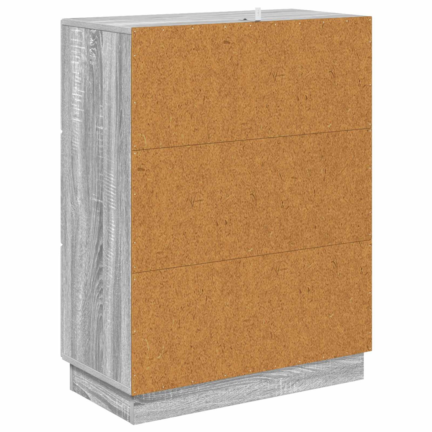 Drawer Cabinet Grey Sonoma 66 x 34.5 x 87 cm Engineered Wood