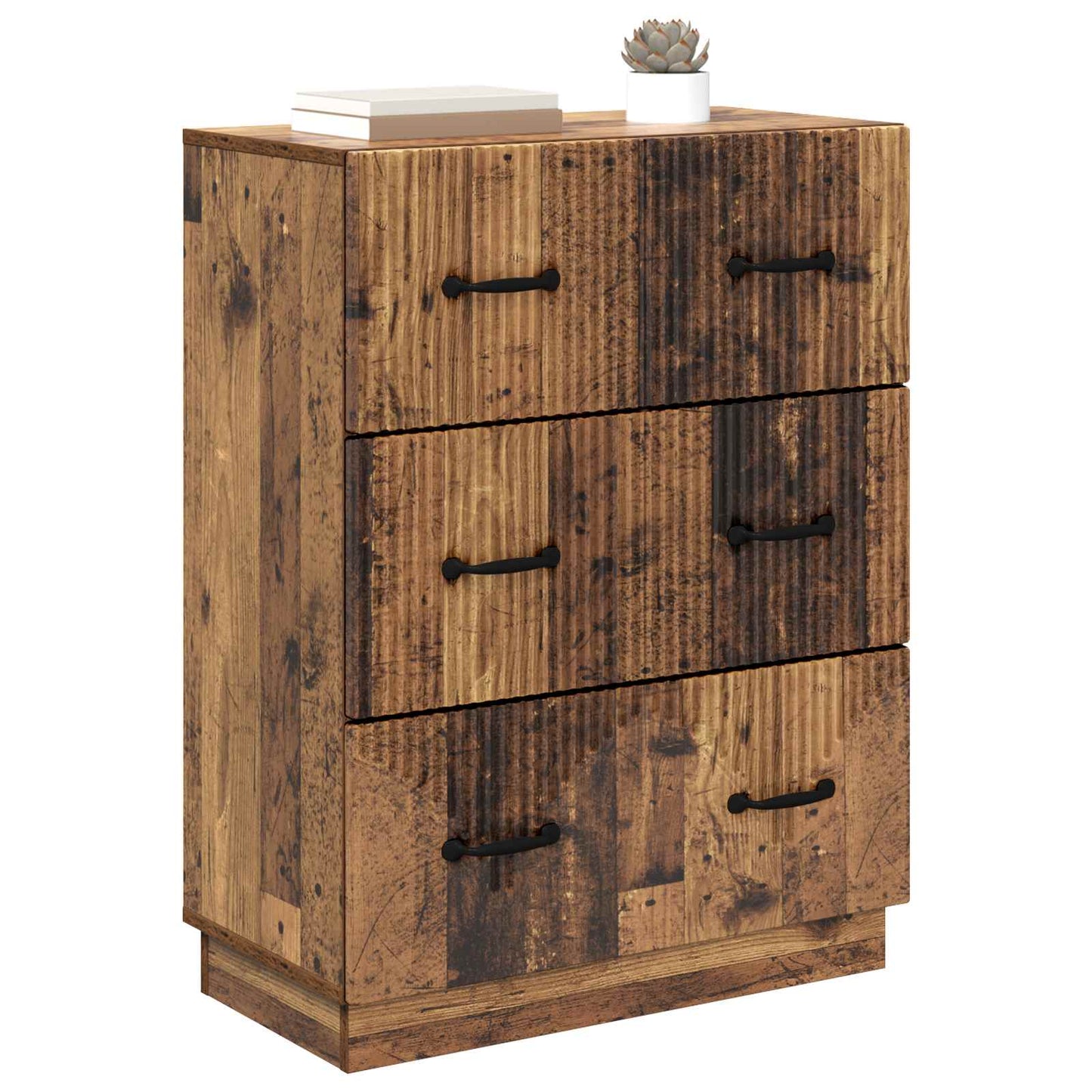 Drawer Cabinet Old Wood 66 x 34.5 x 87 cm Engineered Wood