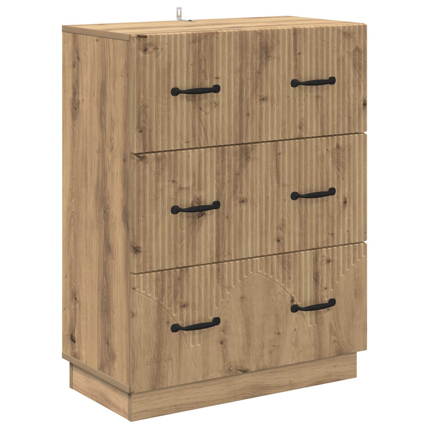 Drawer Cabinet Artisan Oak 66 x 34.5 x 87 cm Engineered Wood