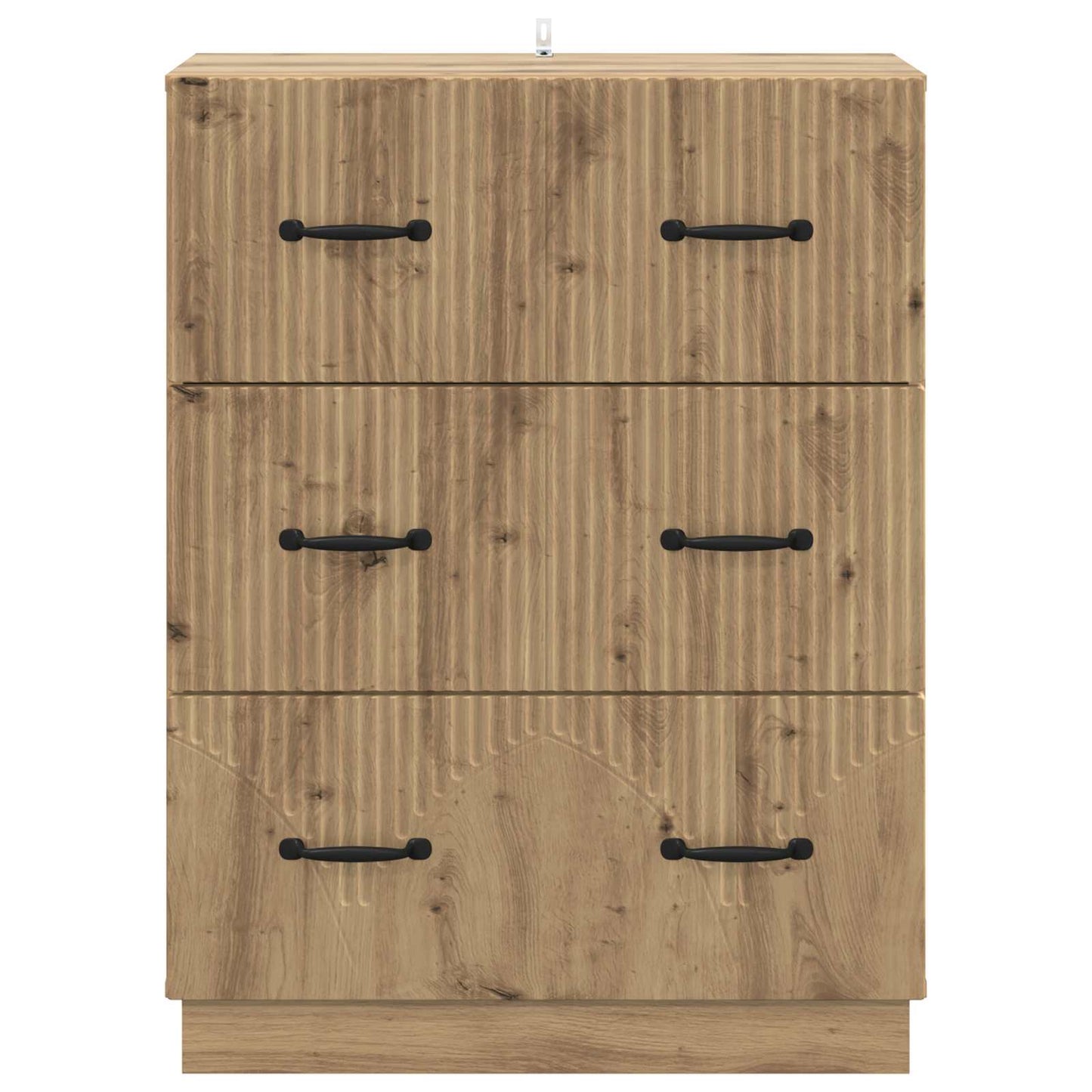 Drawer Cabinet Artisan Oak 66 x 34.5 x 87 cm Engineered Wood