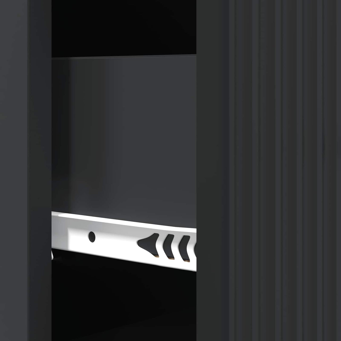 Drawer Cabinet Black 33 x 34.5 x 87 cm Engineered Wood