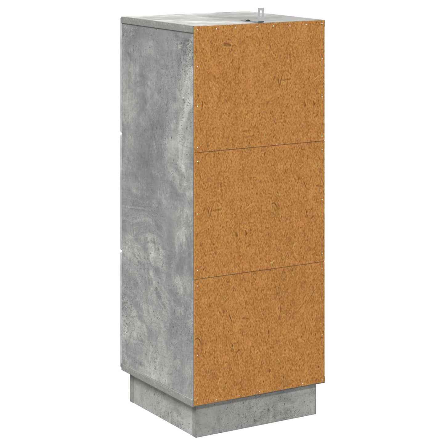 Drawer Cabinet Concrete Grey 33 x 34.5 x 87 cm Engineered Wood