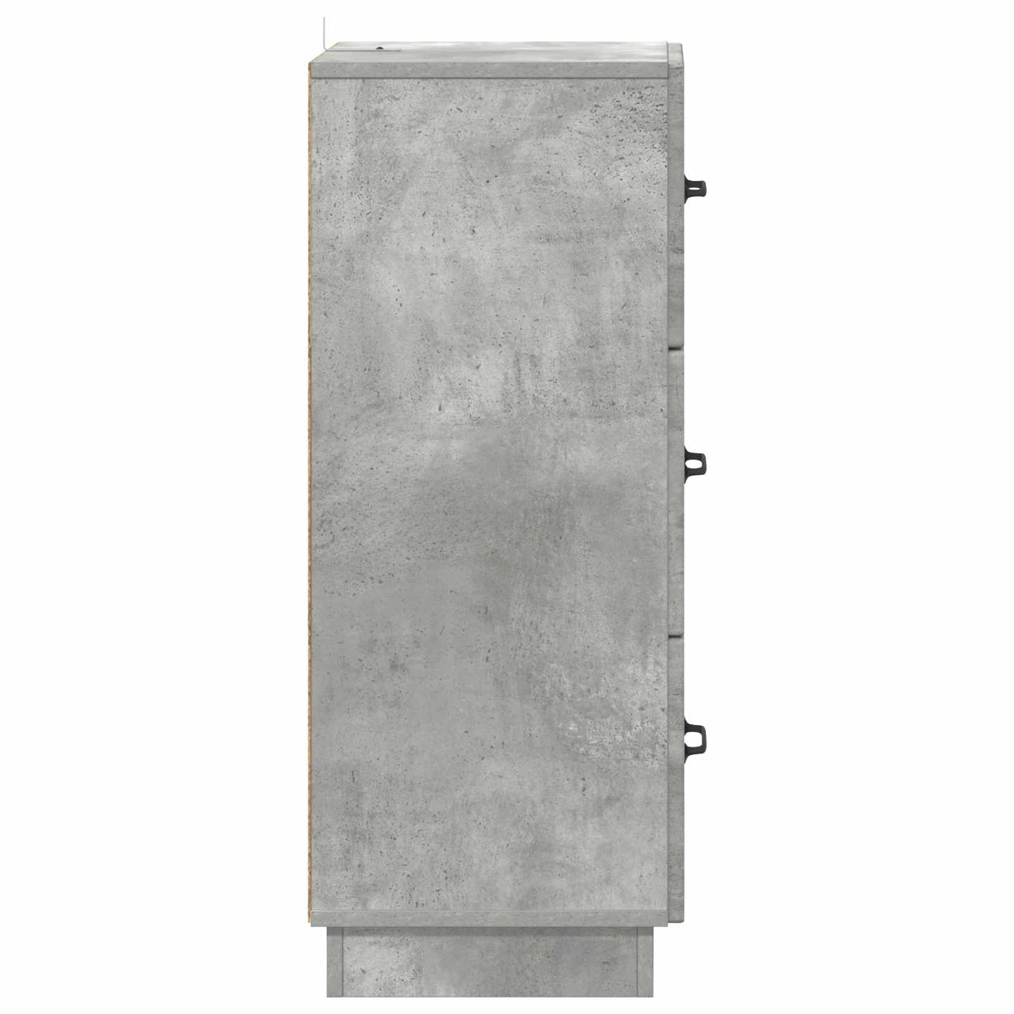 Drawer Cabinet Concrete Grey 33 x 34.5 x 87 cm Engineered Wood