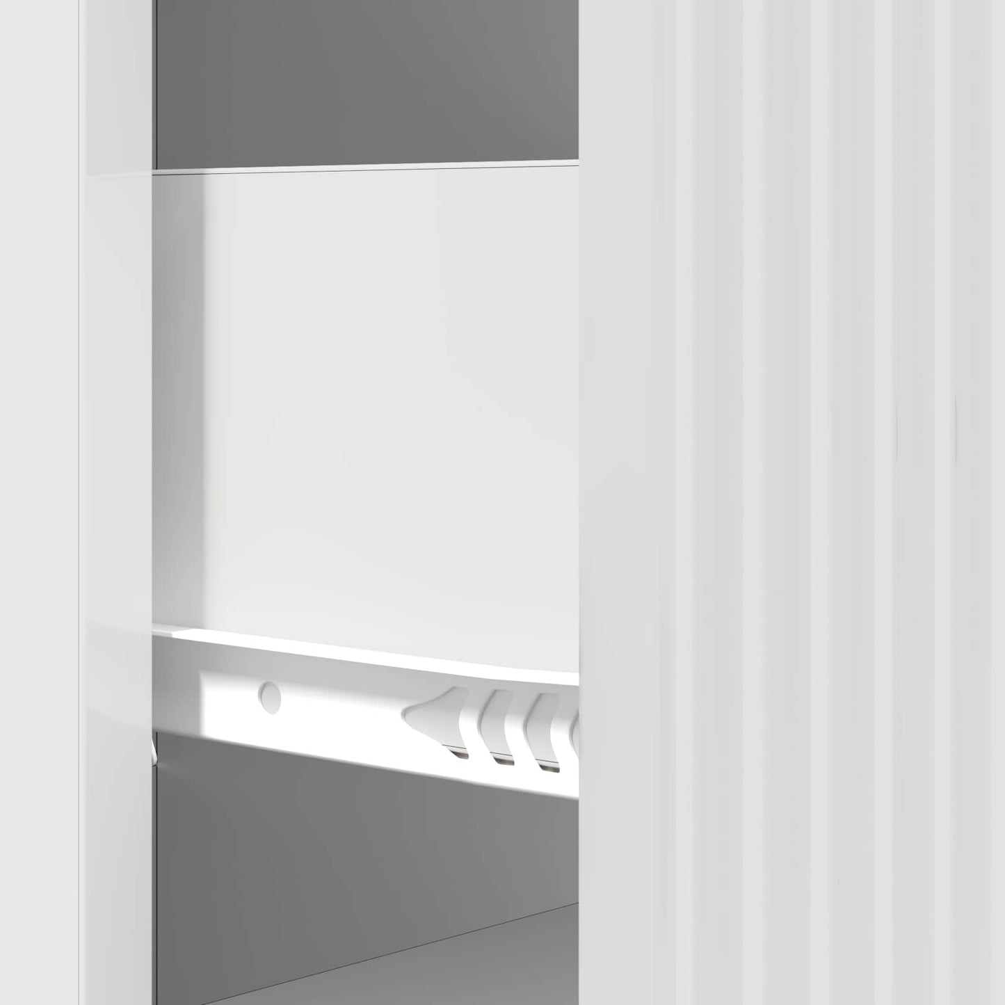 Drawer Cabinet High Gloss White 33 x 34.5 x 87 cm