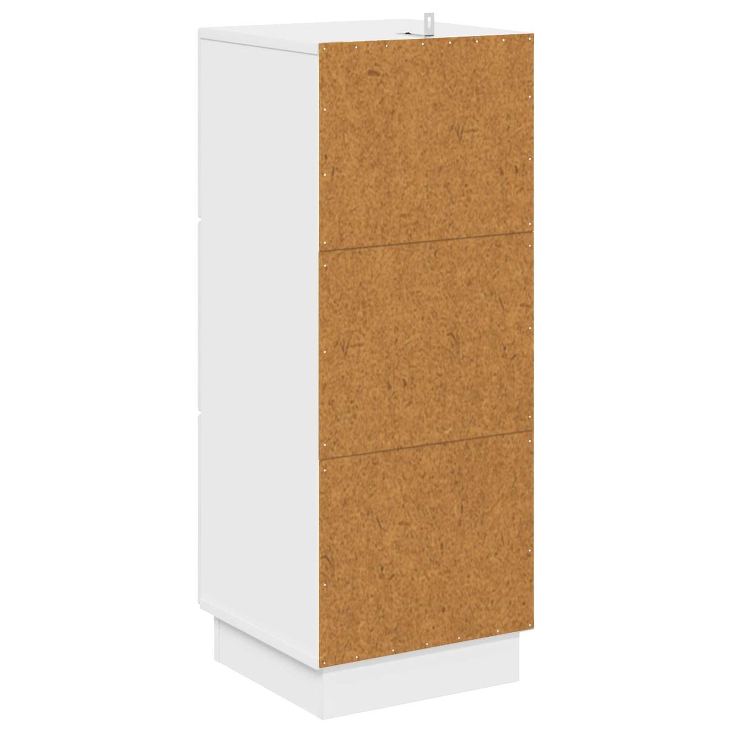 Drawer Cabinet High Gloss White 33 x 34.5 x 87 cm