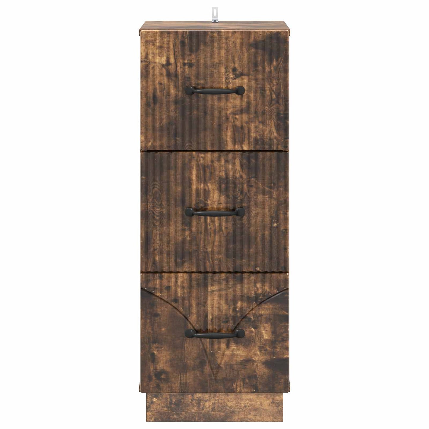 Drawer Cabinet Smoked Oak 33 x 34.5 x 87 cm Engineered Wood