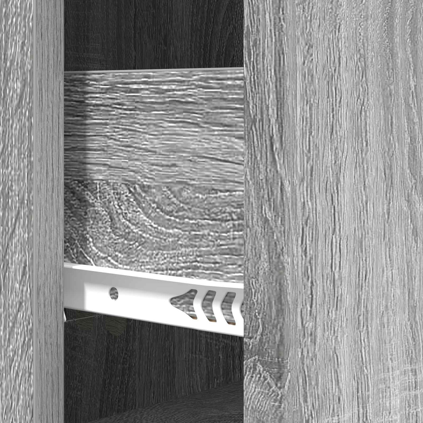 Drawer Cabinet 33 x 34.5 x 87 cm Engineered Wood Grey Sonoma
