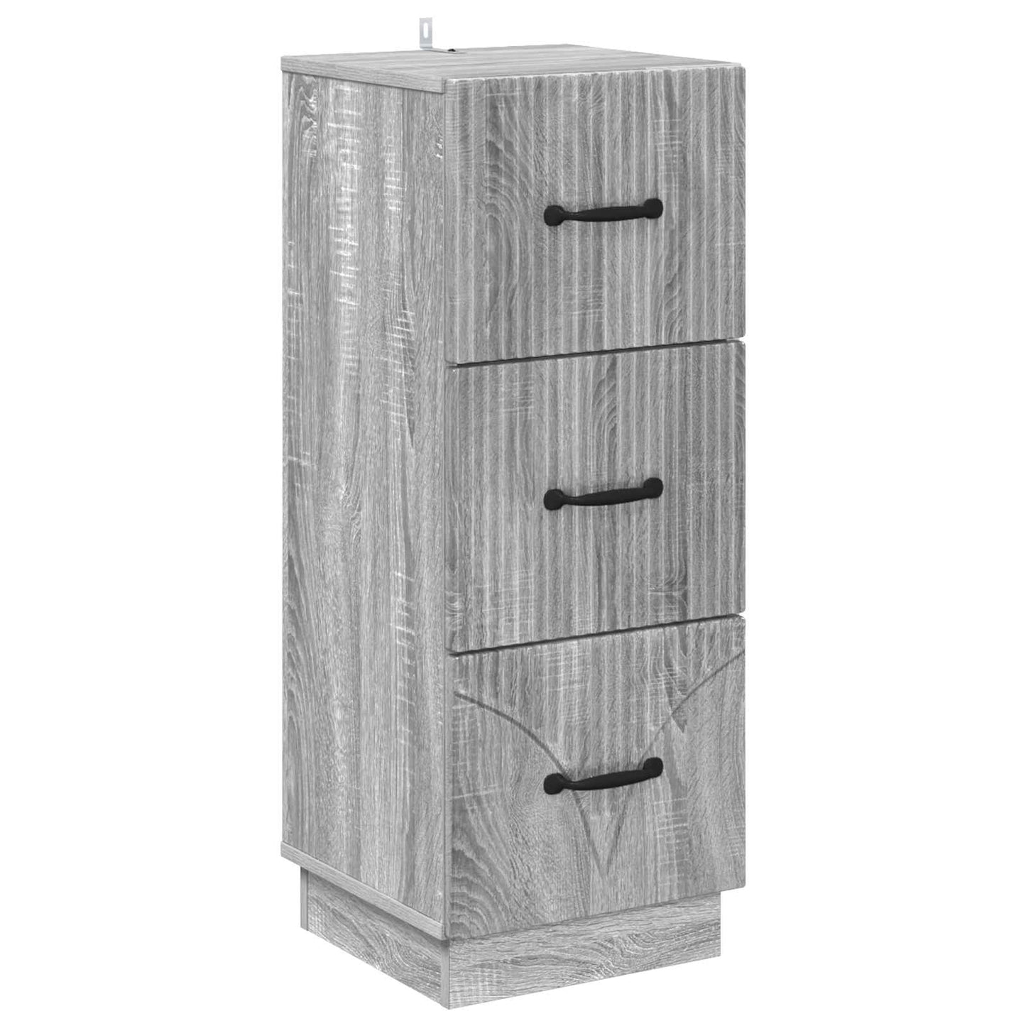 Drawer Cabinet 33 x 34.5 x 87 cm Engineered Wood Grey Sonoma
